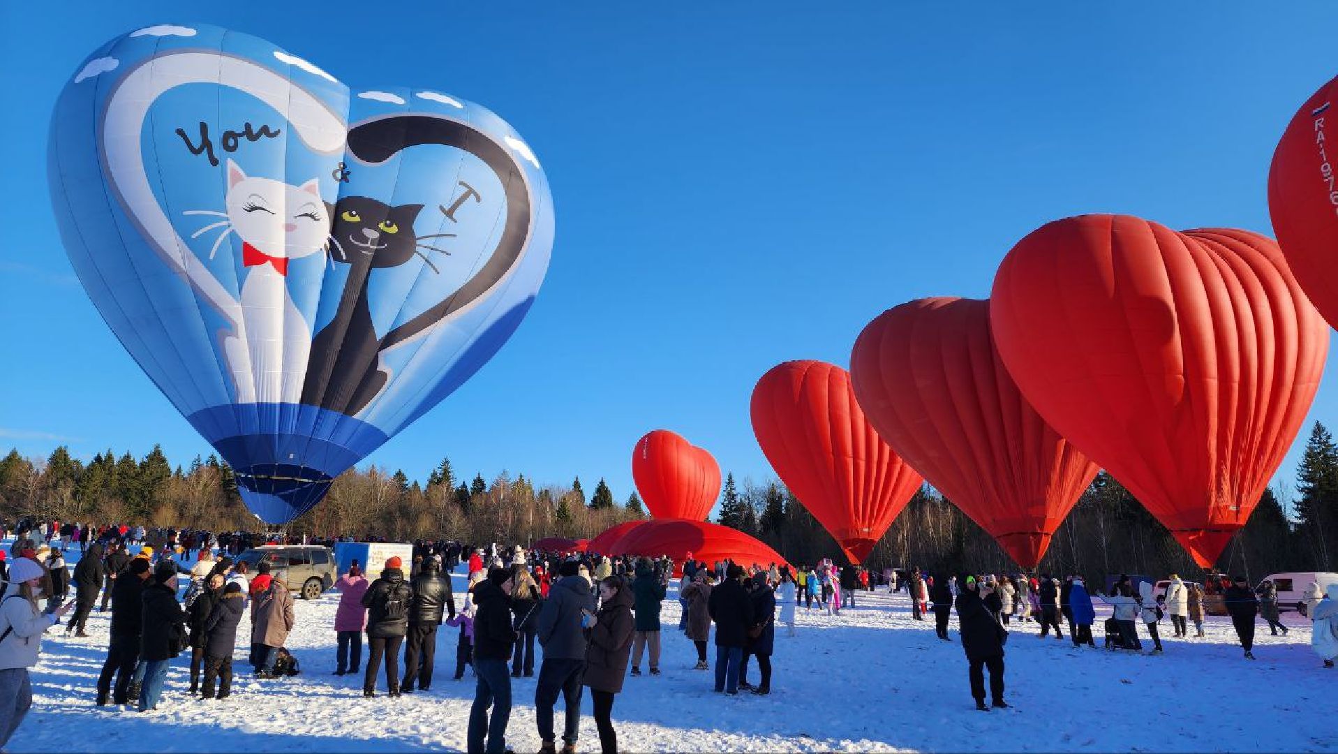 Дмитров, Фестиваль сердец, Аэростаты, вертикакли,