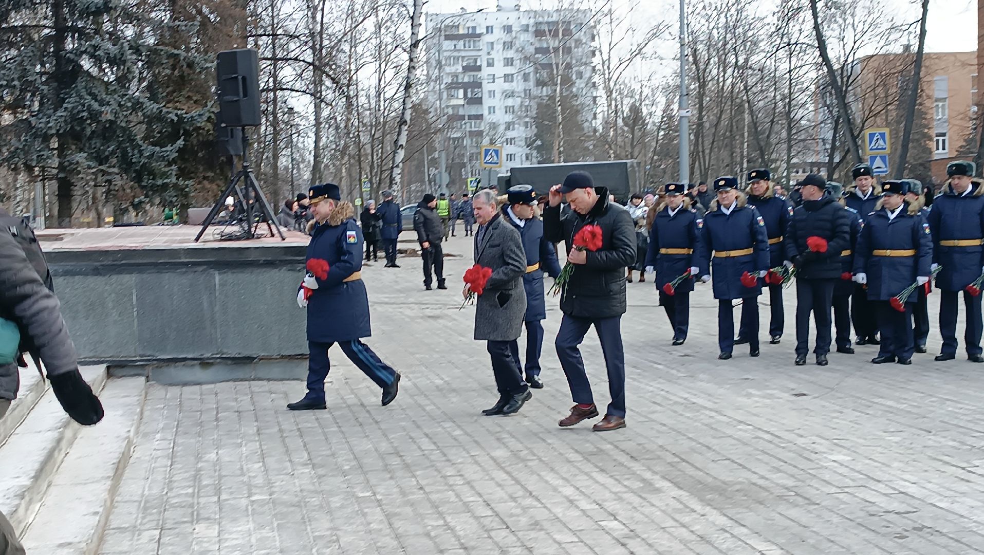 день защитника отечества, щелково-3, возложение цветов, аллея героев отечества,