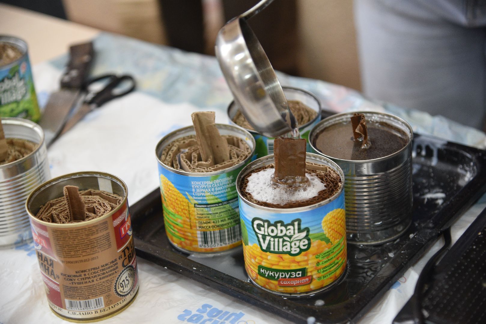 лотошино, лотошинский цдк, день защитника отечества, мастер-класс, окопные свечи,