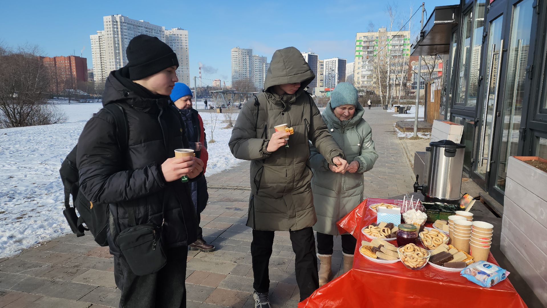 пушкино, день защитника отечества, Чайная станция, жители, Река Серебрянка, праздник,