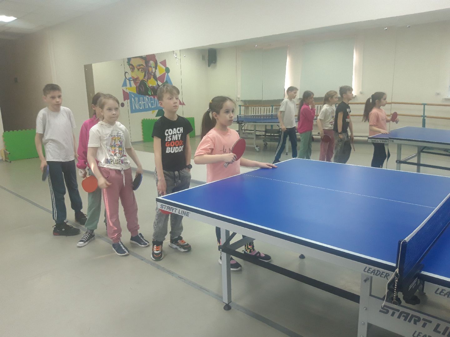 Дети, детский спорт, настольный теннис