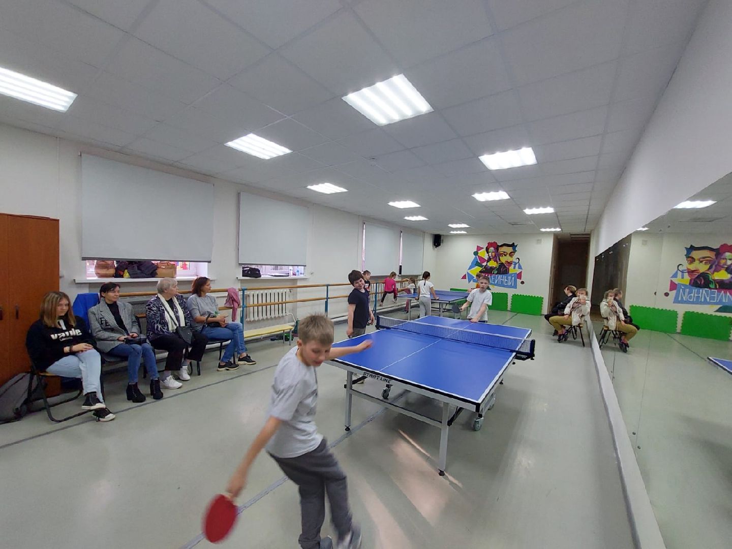 Дети, детский спорт, настольный теннис