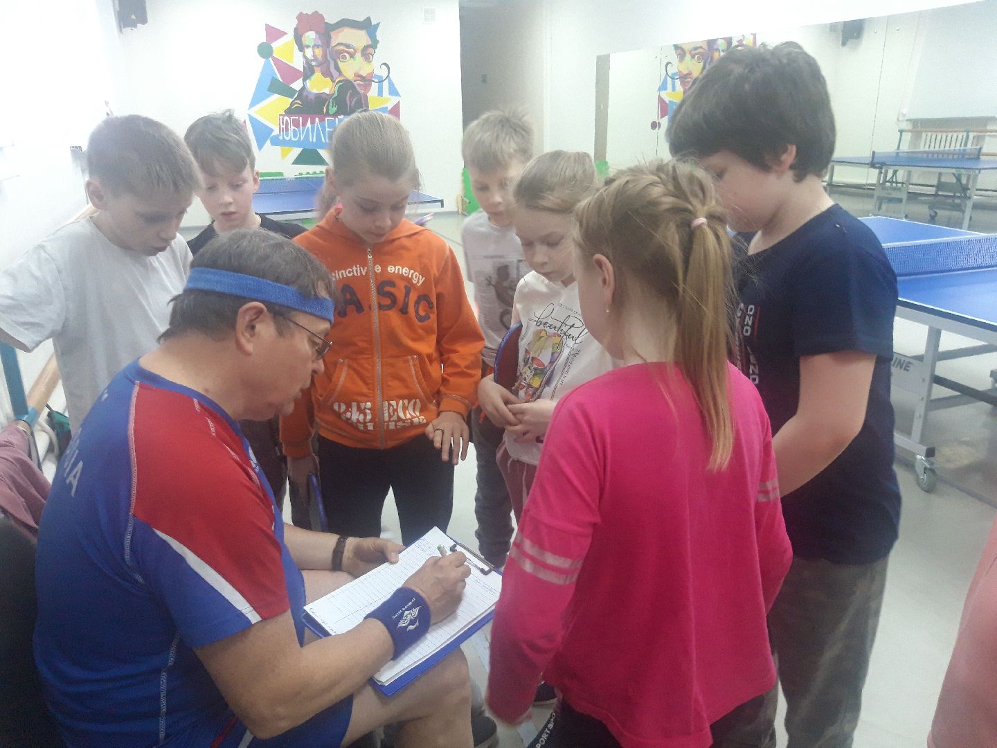 Дети, детский спорт, настольный теннис