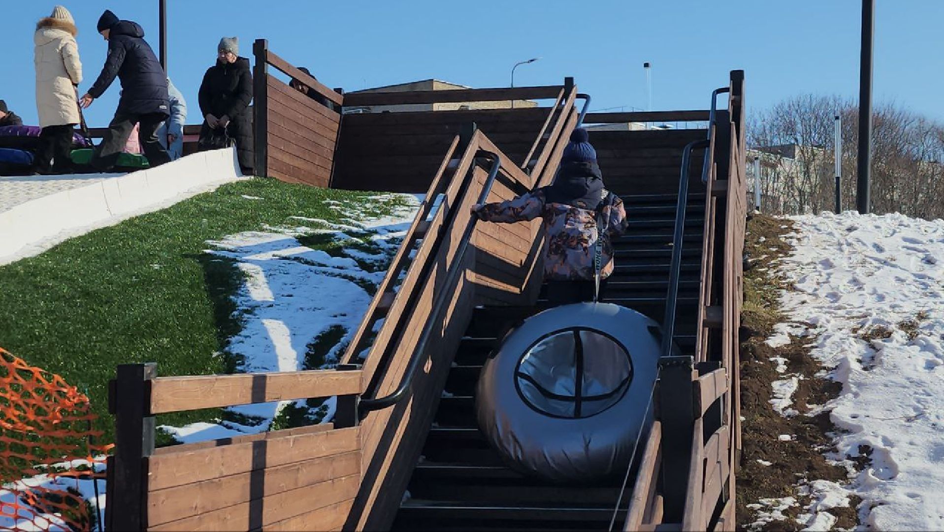 вертикалки, луховицы, 23 февраля, тюбинговая горка, Парк Воробьёва,