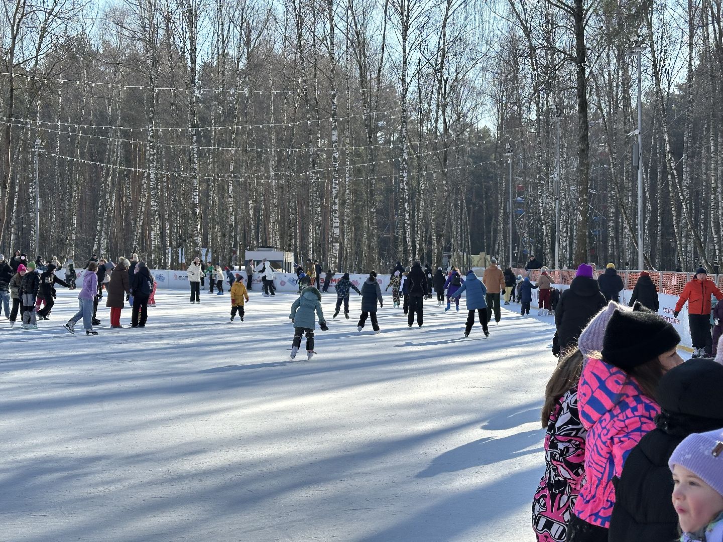день защитника отечества, каток в парке,