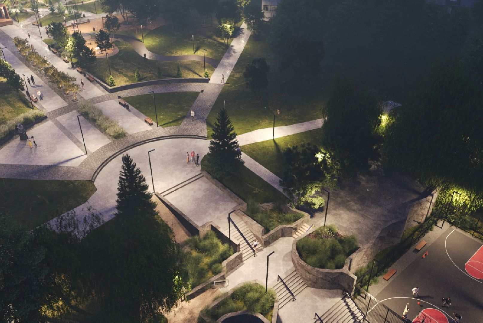 реконструкция, сквер, благоустройство, Дзержинский