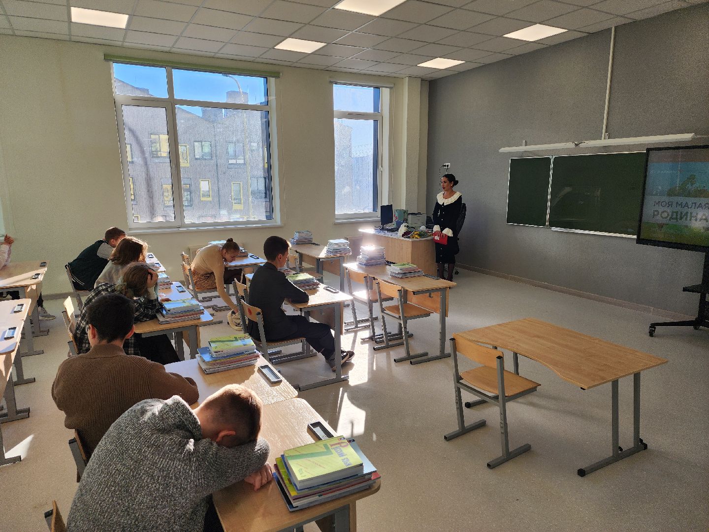 мытищи, Новый корпус школы, вертикалки,