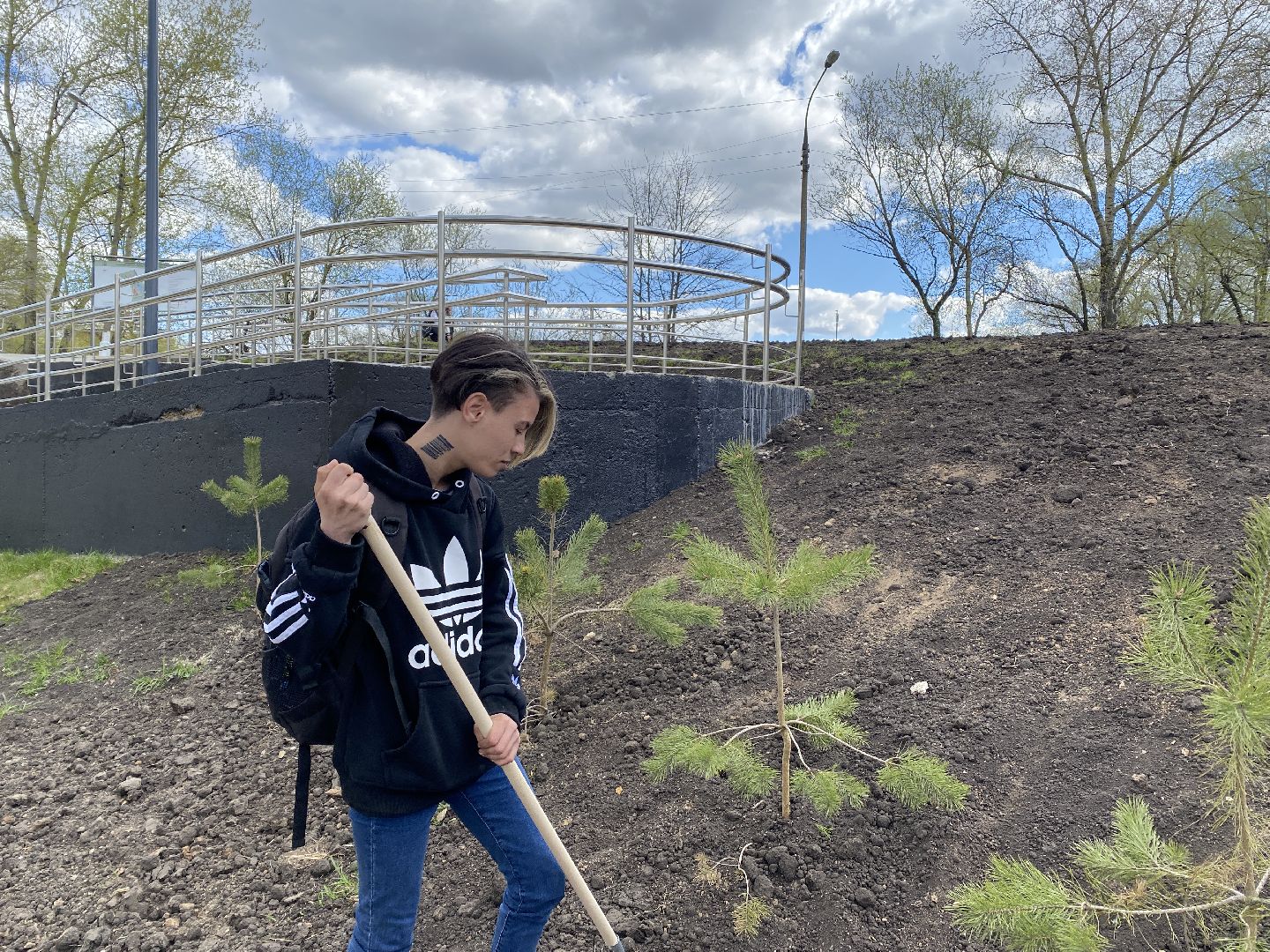 Чехов, благоустройство, чемпионка, дерево, пауэрлифтинг