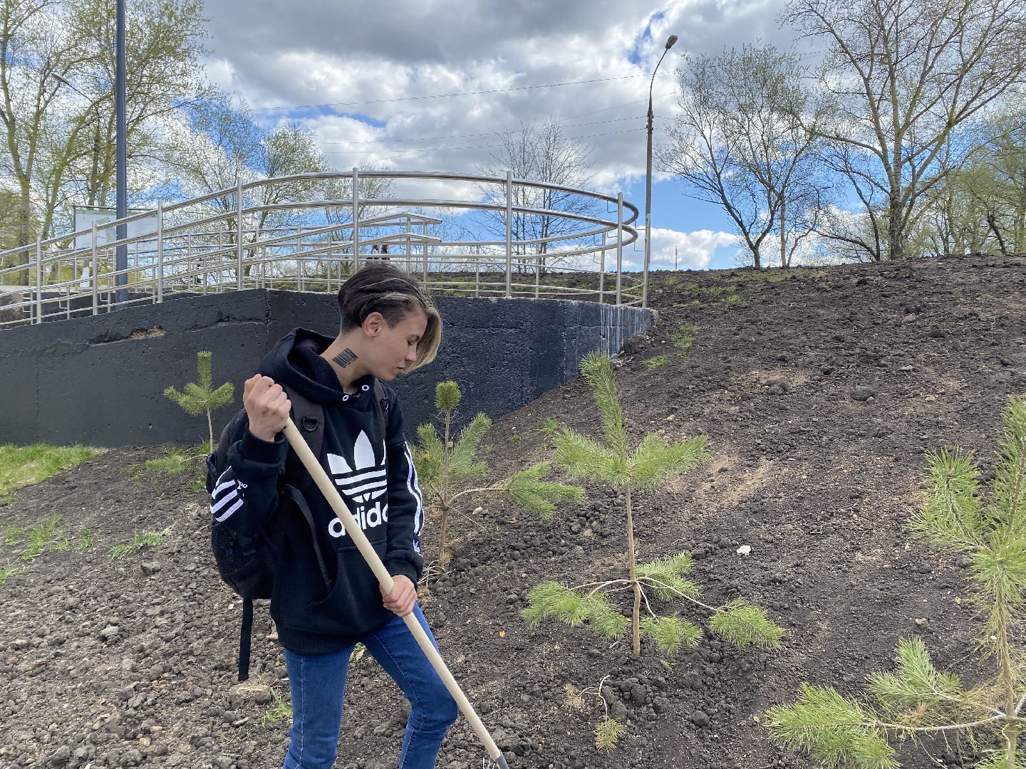 Чехов, благоустройство, чемпионка, дерево, пауэрлифтинг