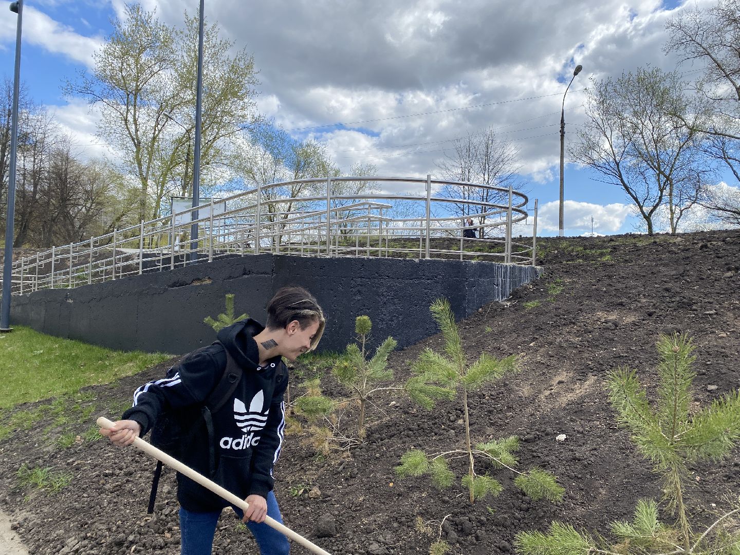 Чехов, благоустройство, чемпионка, дерево, пауэрлифтинг