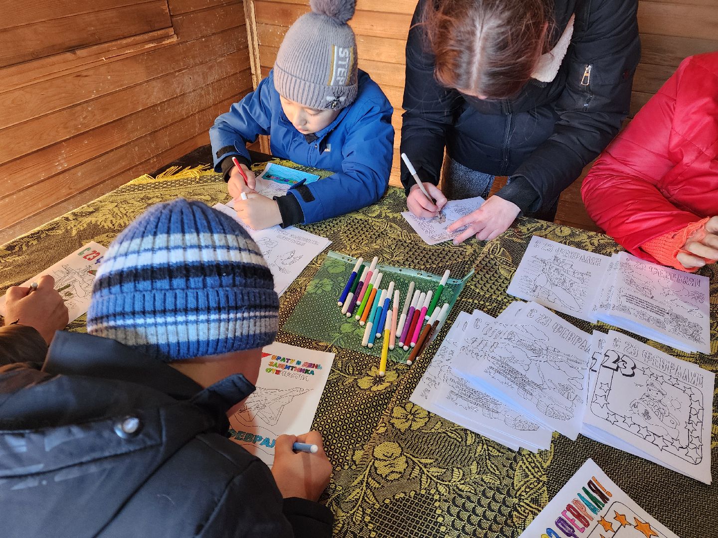 день защитника отечества, шатурский парк, открытка солдату, дети, шатура,