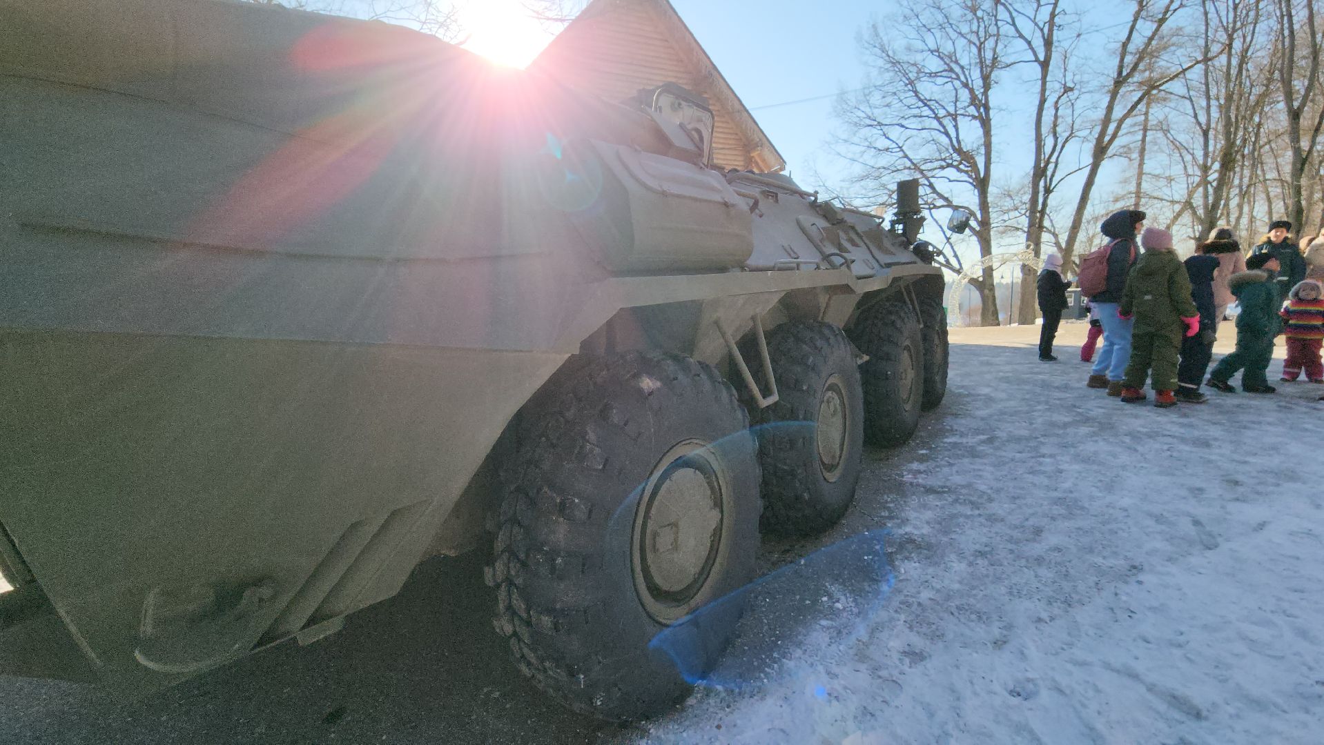 руза, Парк городок, выставка военной техники, 23 февраля, день защитника отечества,