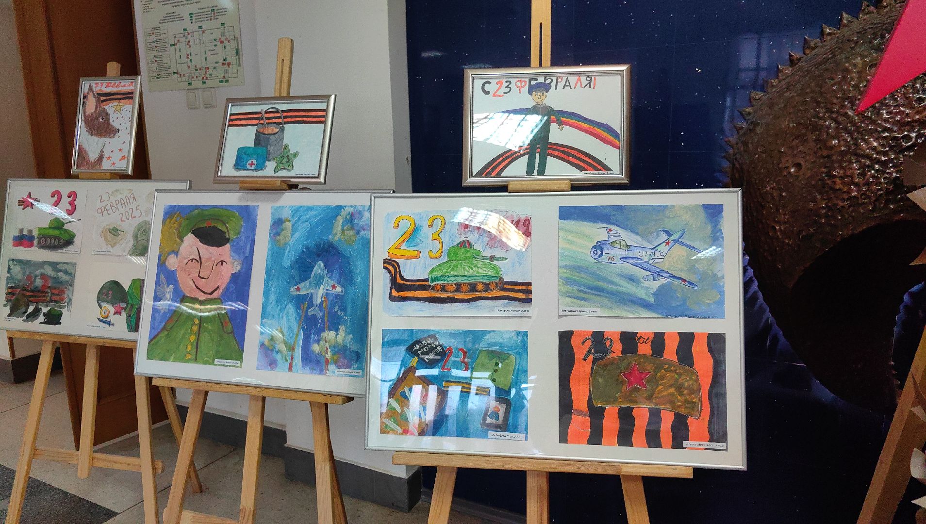 рисунки детей, день защитника отечества, флаг, георгиевская лента, вертикалки,