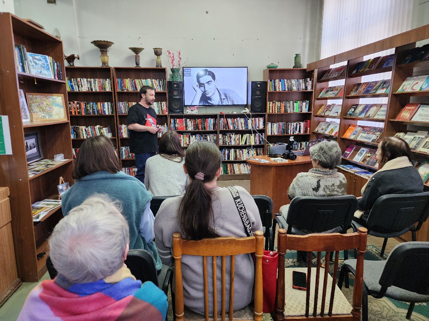 фрязино, лекция в библиотеке, фотографы,