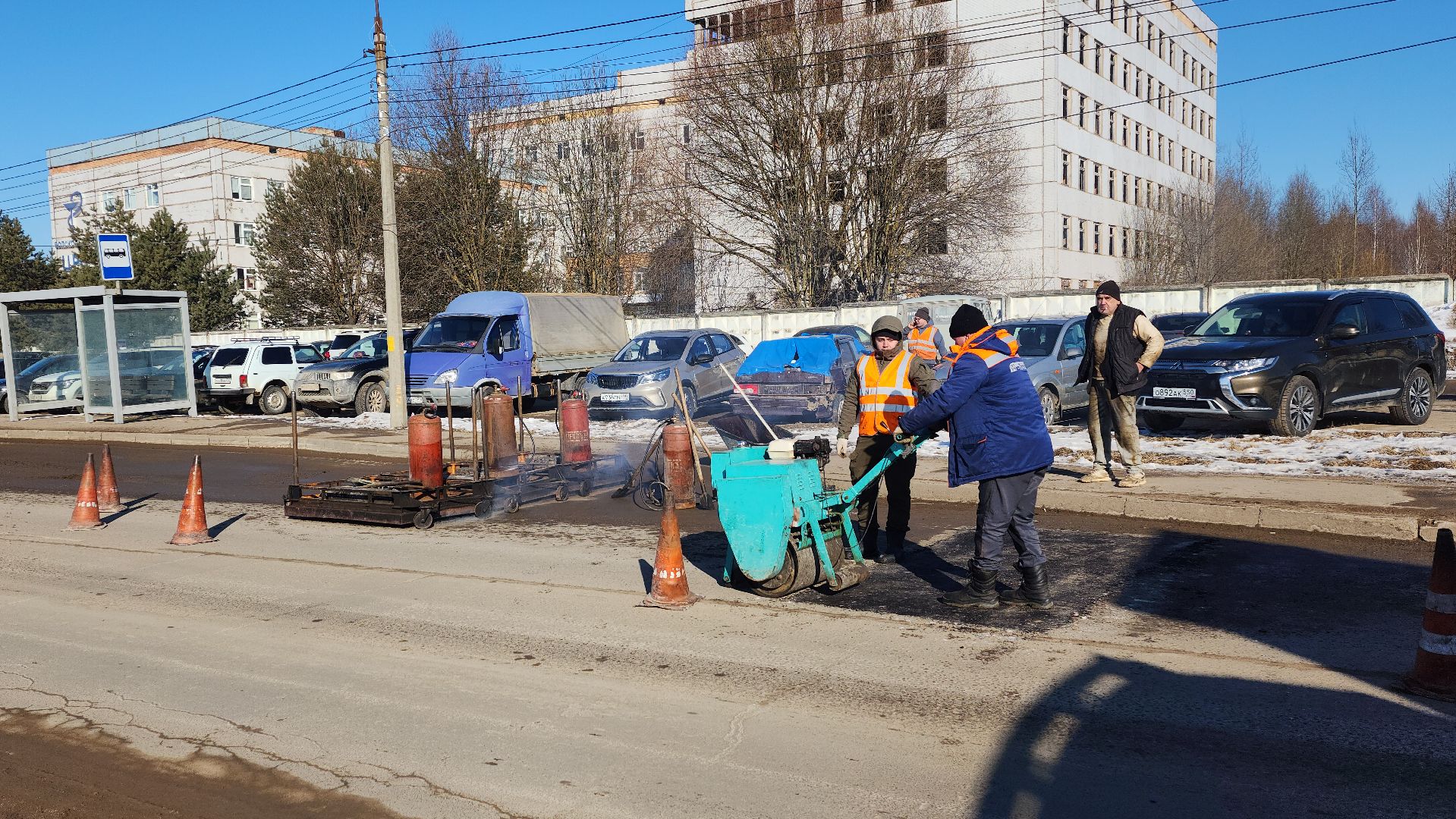 волоколамск, ямочный ремонт дорог,