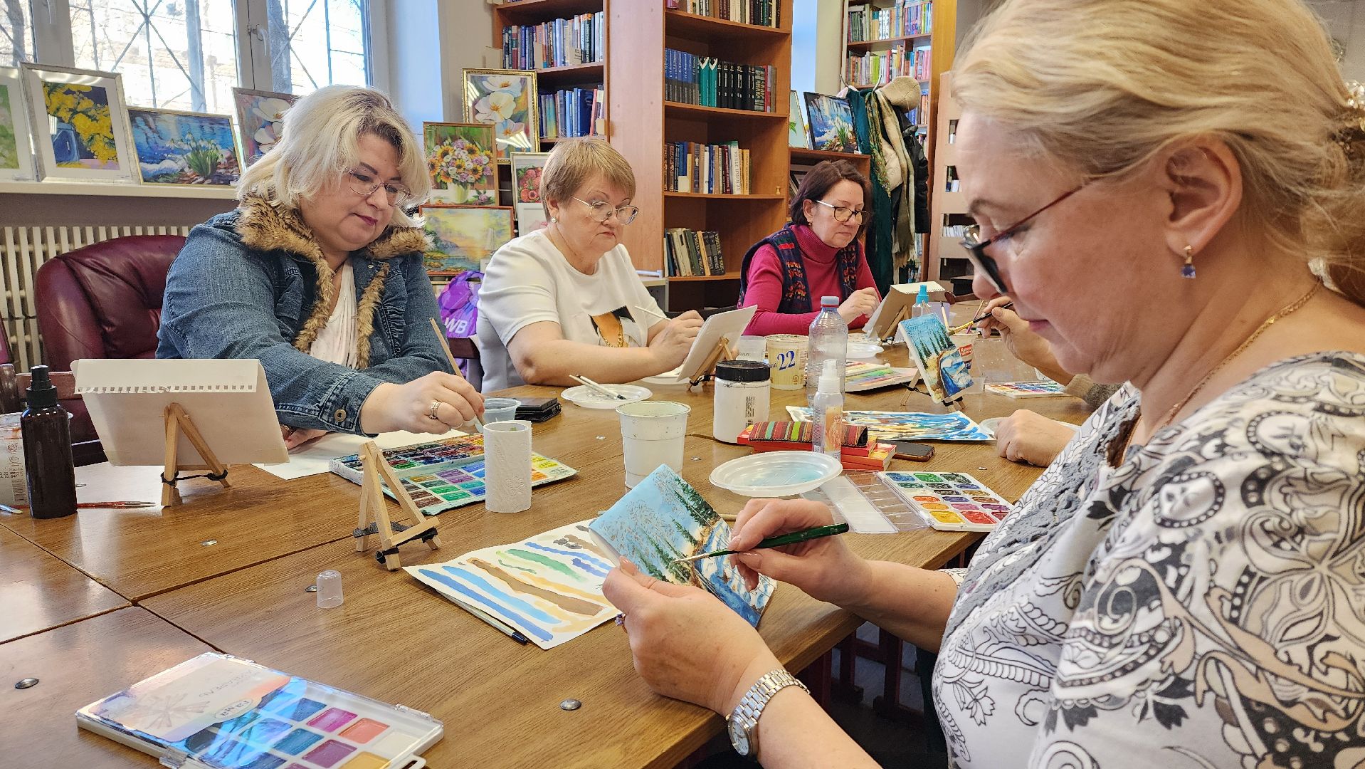 Акварель, Лобня, Мастер-класс, Художник, вертикалки,