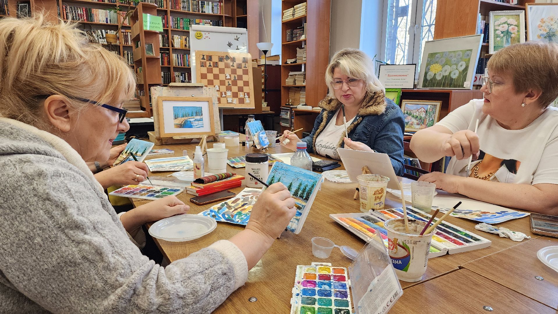 Акварель, Лобня, Мастер-класс, Художник, вертикалки,