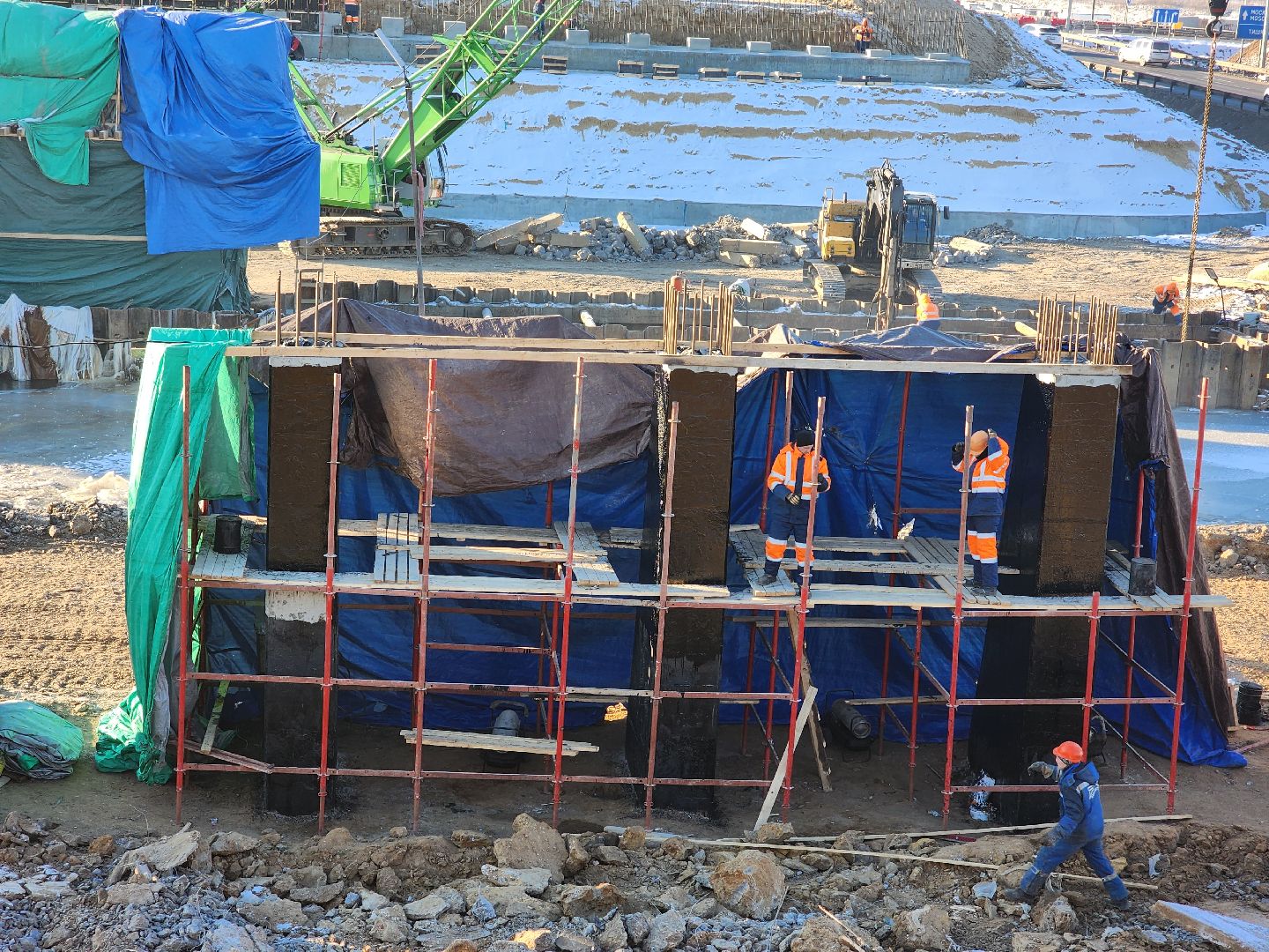 пушкино, мост, дорога, строительство,