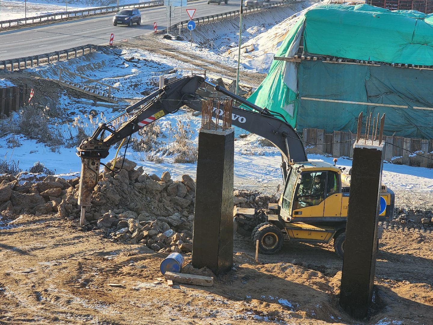 пушкино, мост, дорога, строительство,