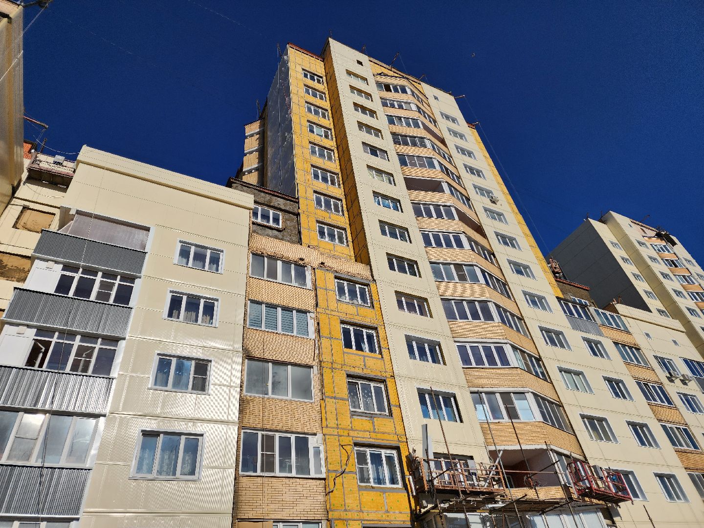 Чехов, улица Дружбы 1, жилой комплекс посейдон, капитальный ремонт фасада, реконструкция фасада, облицовка дома, наружная отделка, теплоизоляция, гидроизоляция, фонд капитального ремонта мо, вертикалки,