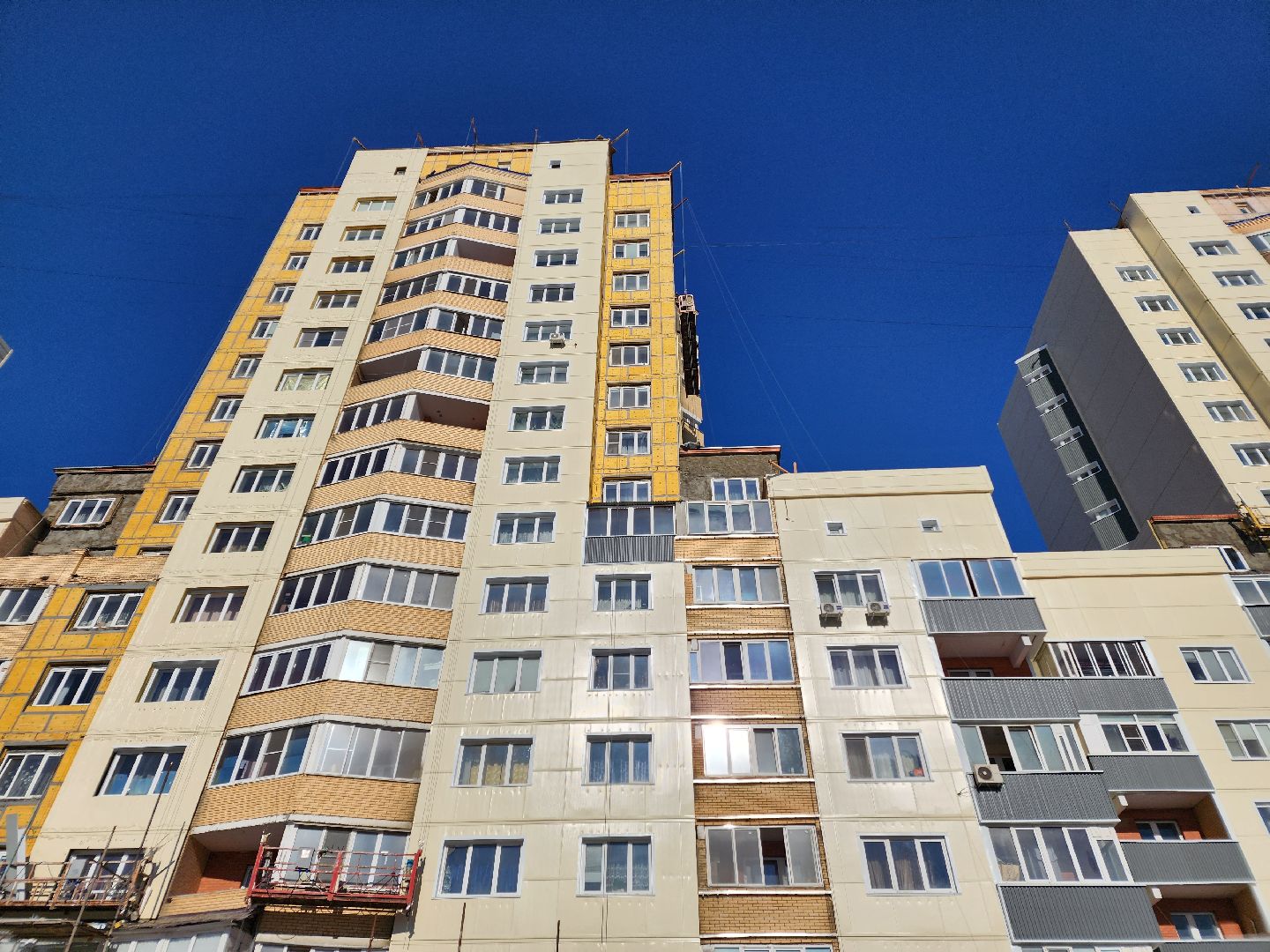 Чехов, улица Дружбы 1, жилой комплекс посейдон, капитальный ремонт фасада, реконструкция фасада, облицовка дома, наружная отделка, теплоизоляция, гидроизоляция, фонд капитального ремонта мо, вертикалки,