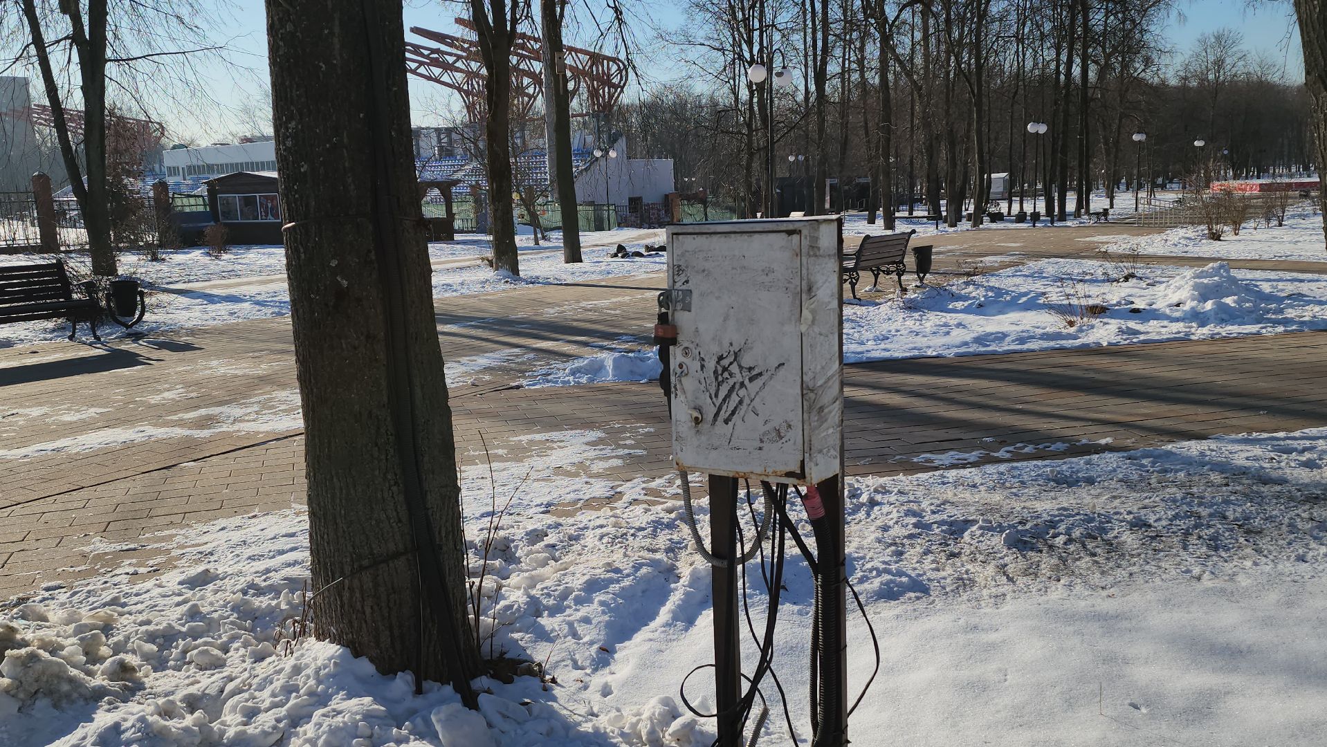 Люберцы, центральный парк люберцы, уборка территории,