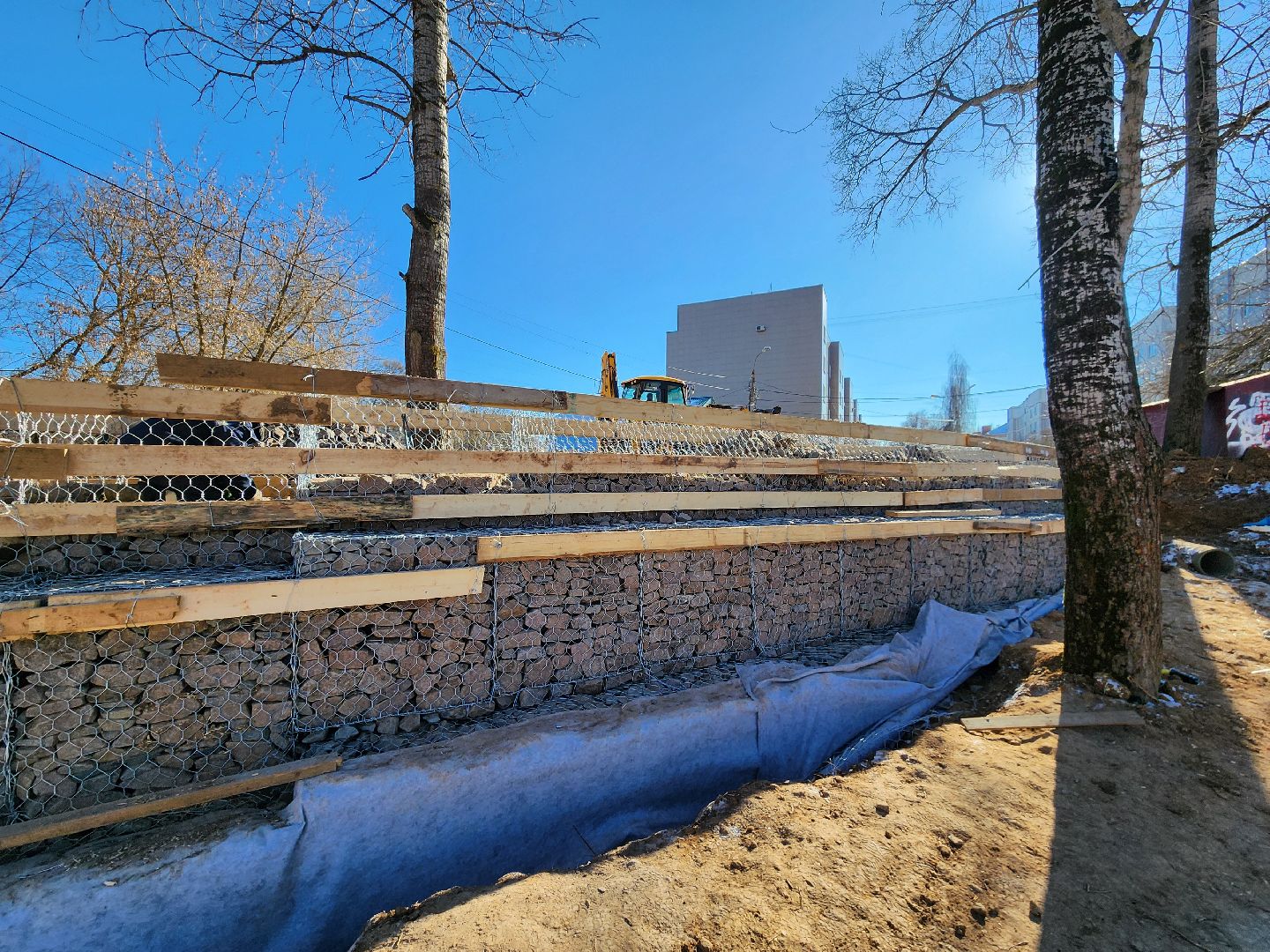 Чехов, улица Береговая, набережная реки Теребенка, благоустройство, обновление, реконструкция, подпорные стенки, габионы, укрепление откосов и склонов, госпрограмма московской области, формирование комфортной городской среды, нацпроект жилье и городская среда, вертикалки,