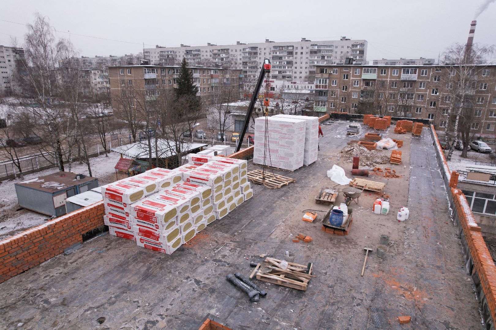 видео с коптера, орехово-зуево, детский сад, ремонт,