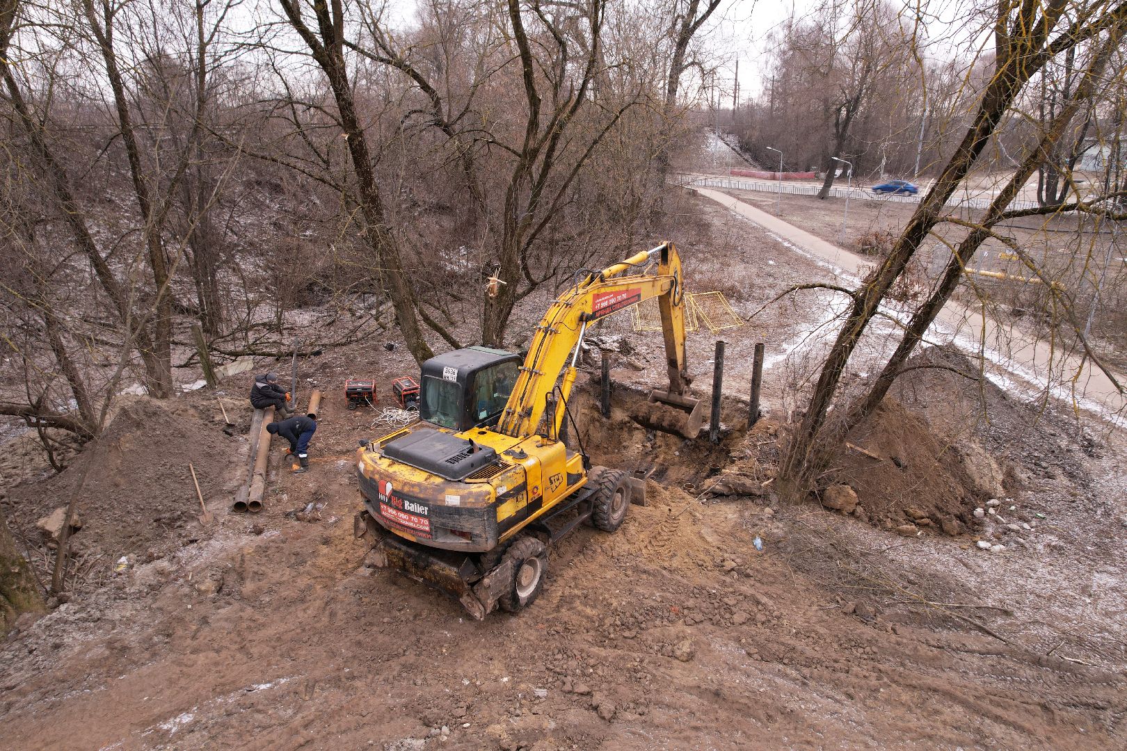 видео с коптера, орехово-зуево, благоустройство сквера, ликино-дулево,