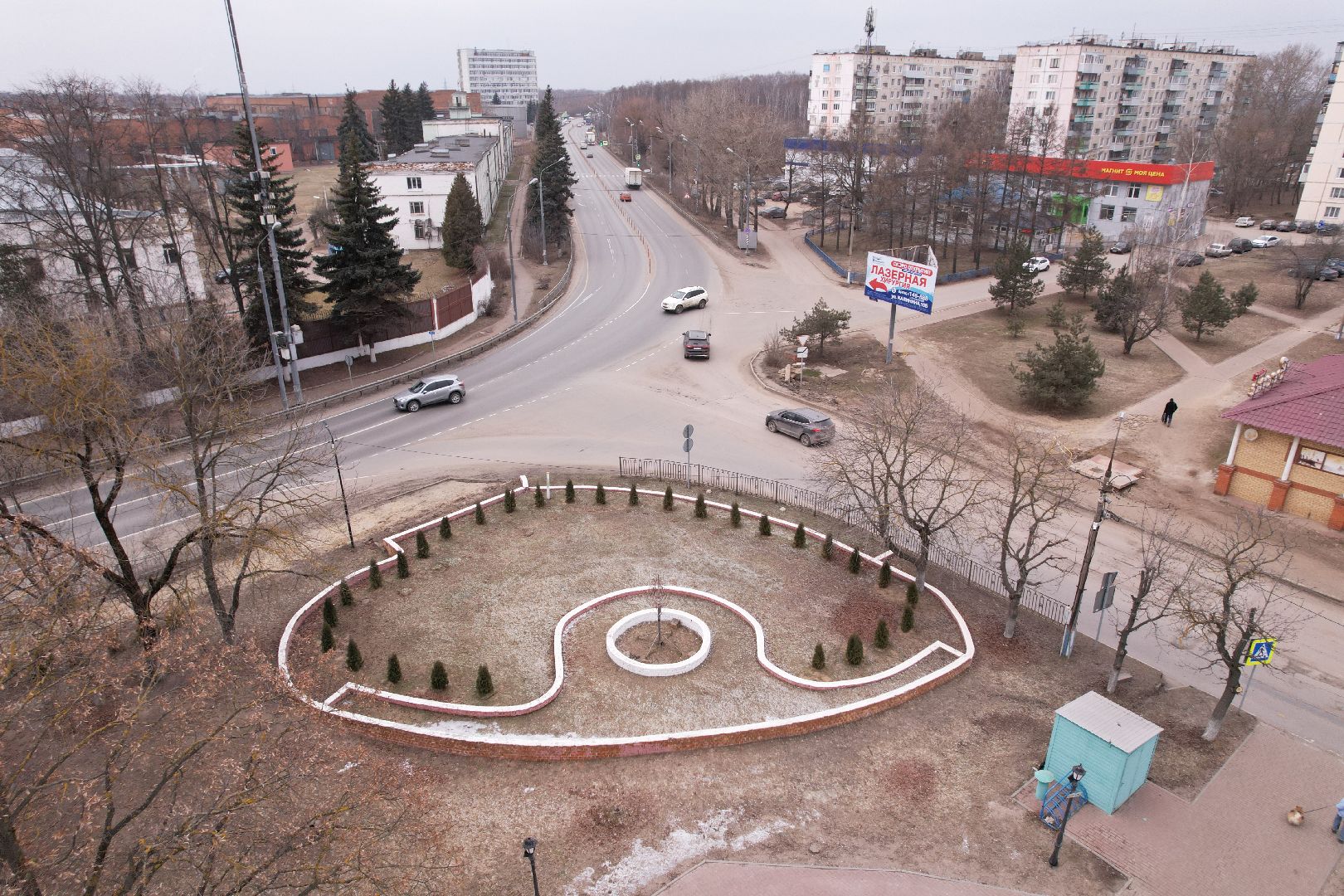 видео с коптера, орехово-зуево, сквер заводской, благоустройство сквера,