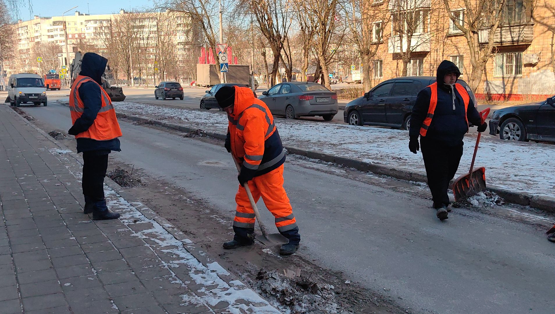 дорога, уборка улиц, мосавтодор, служба, песок, вертикалки,