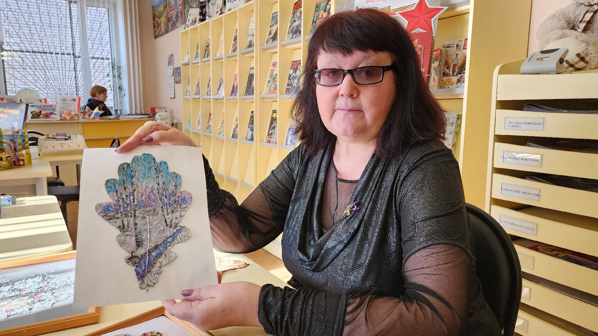 кашира, художник, живопись, картина, вертикальное, библиотека, вертикалки,