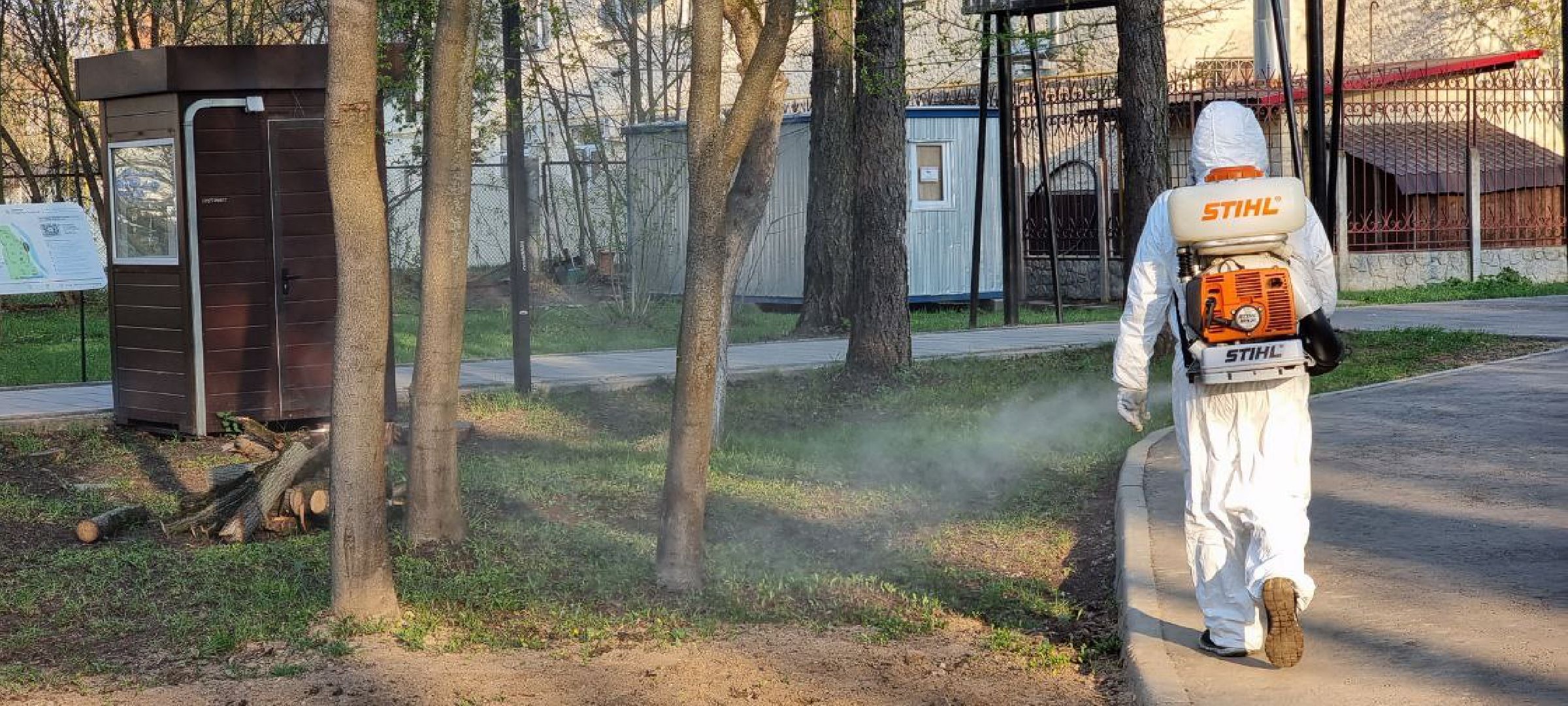 парк, противоклещевая обработка, клещи, Лосино-Петровский