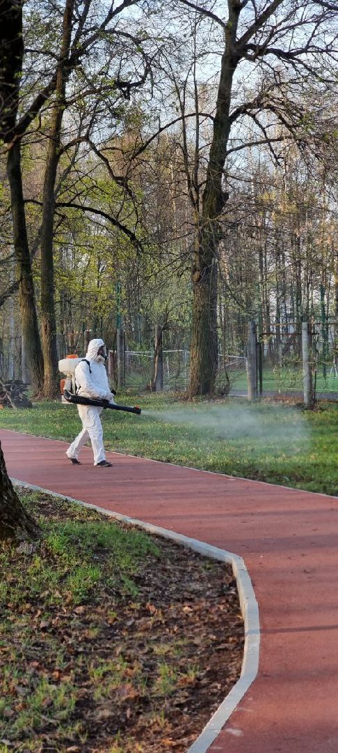 парк, противоклещевая обработка, клещи, Лосино-Петровский
