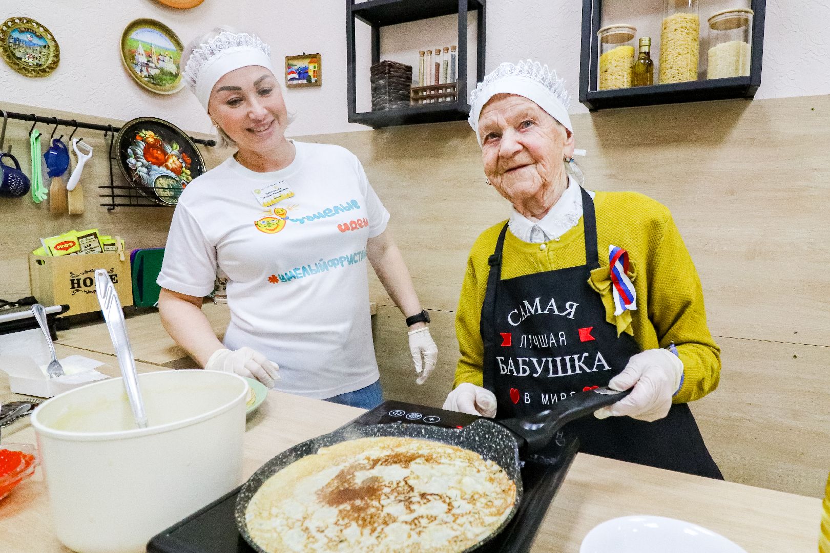 Клин, общество, блины, масленица, ветераны ВОВ, мастер класс, вертикалки,