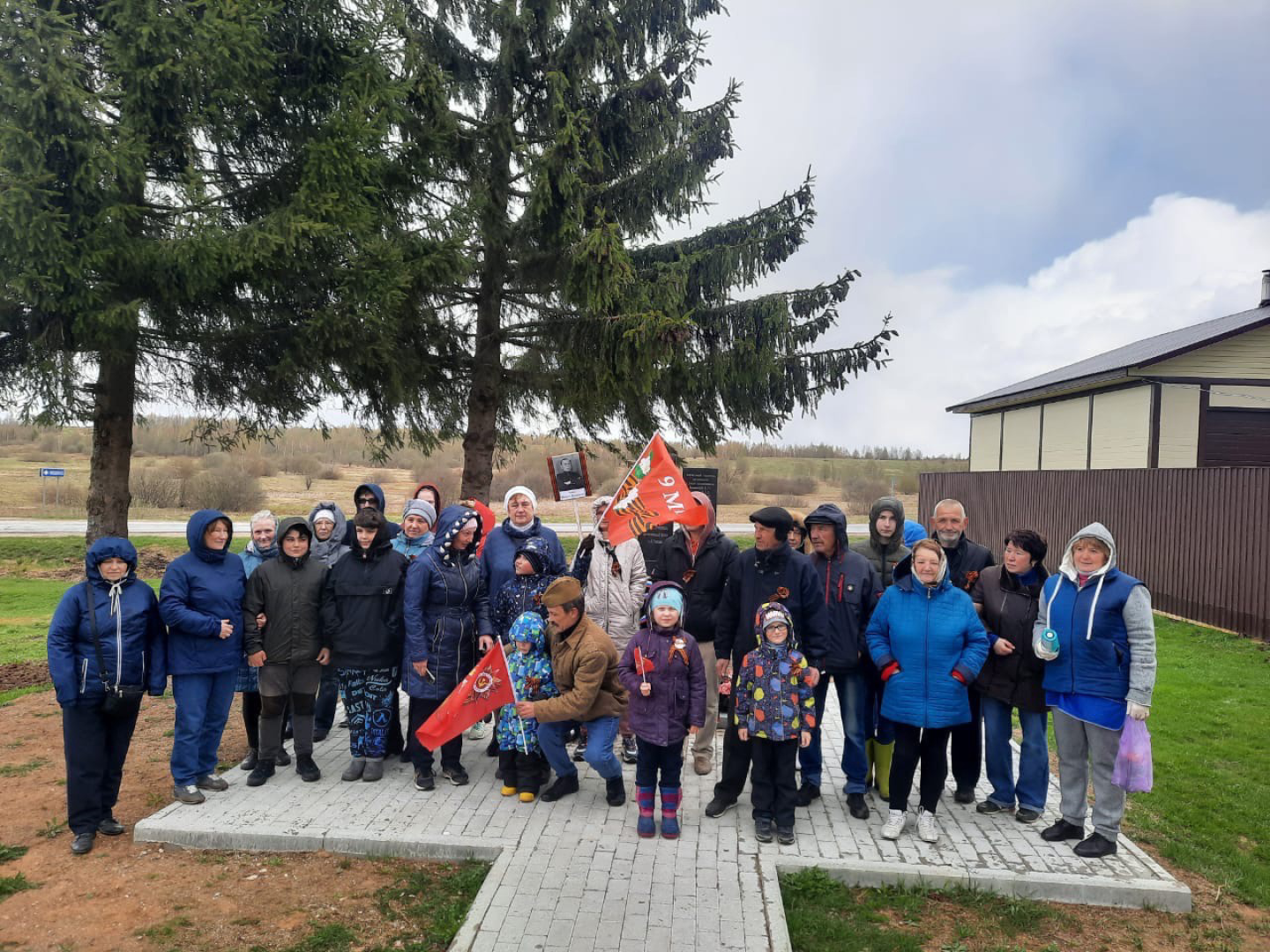 шаховская, памятник воинам-землякам, 80 лет победы,