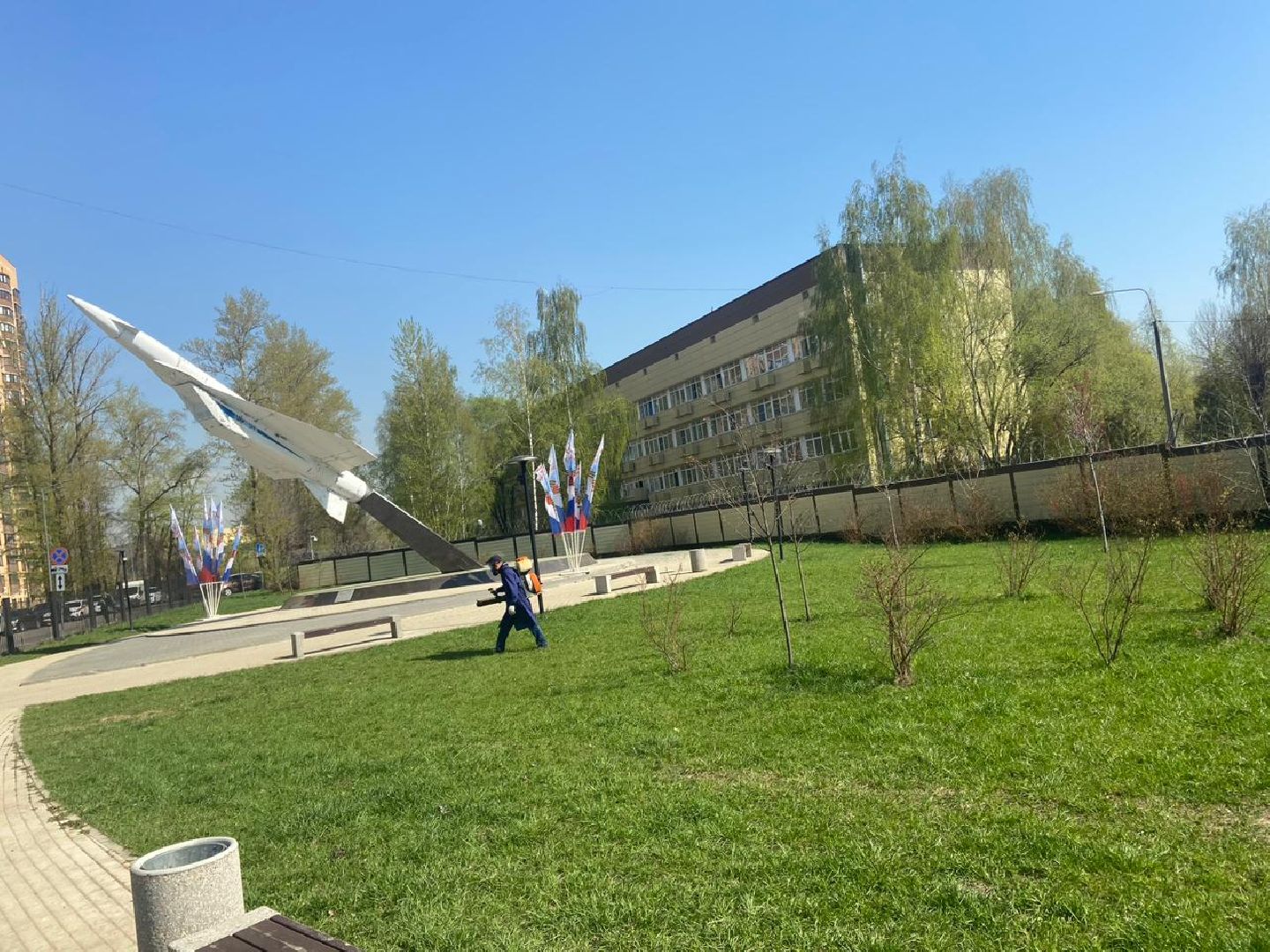 Реутов, парк, вода, Фабричный пруд, обработка, клещи