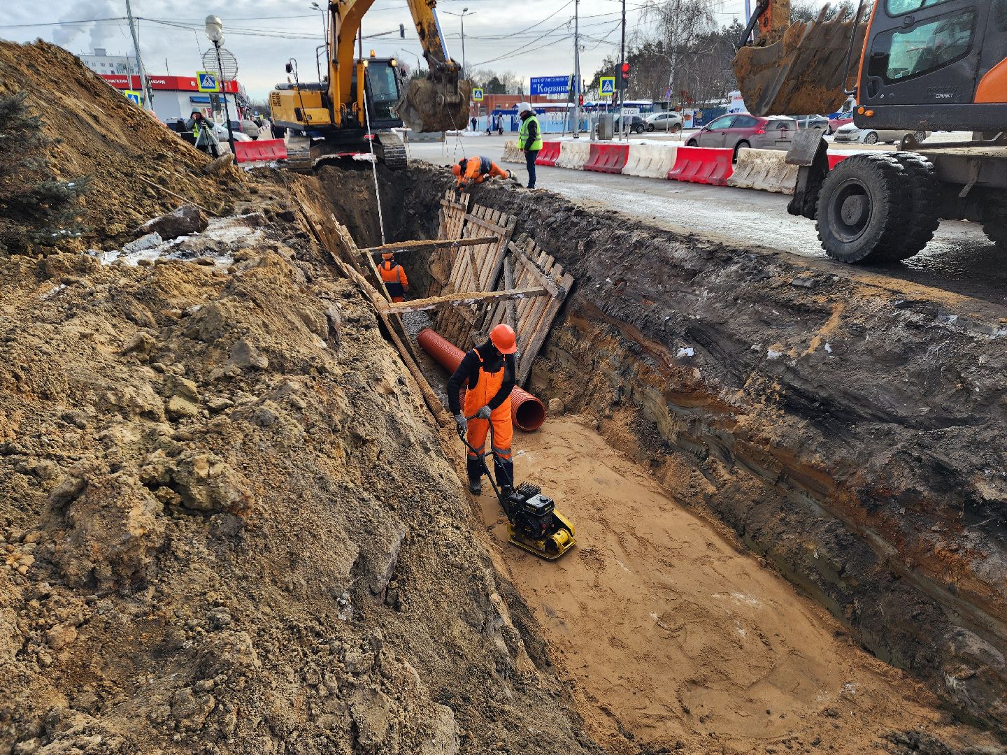 дороги, строительство, шатура, дождевая канализация, вертикалки,