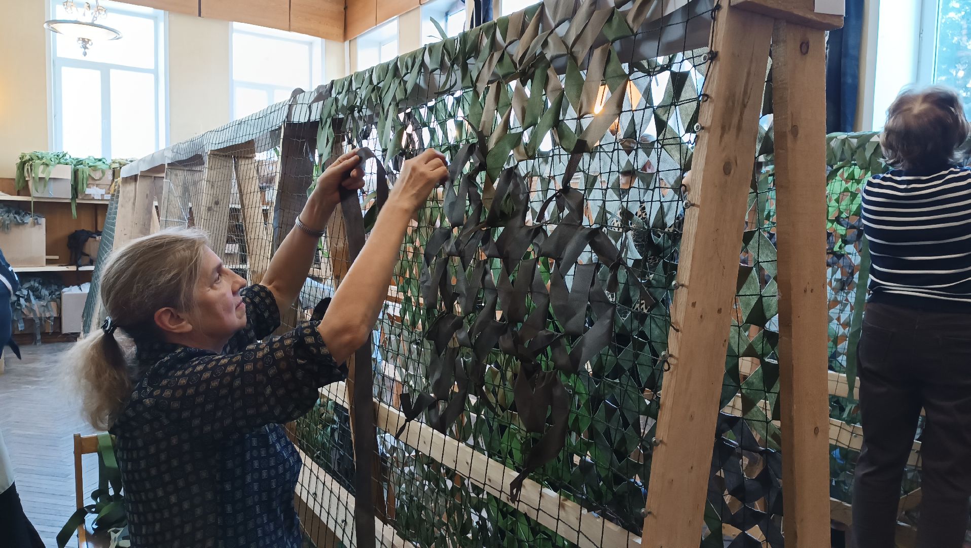 маскировочная сеть, волонтеры, спецоперация, монино,