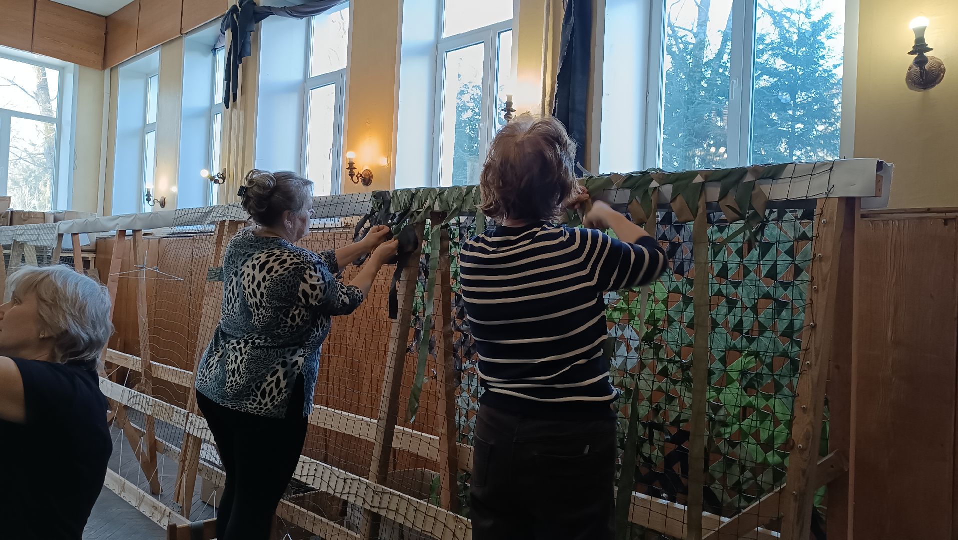 маскировочная сеть, волонтеры, спецоперация, монино,