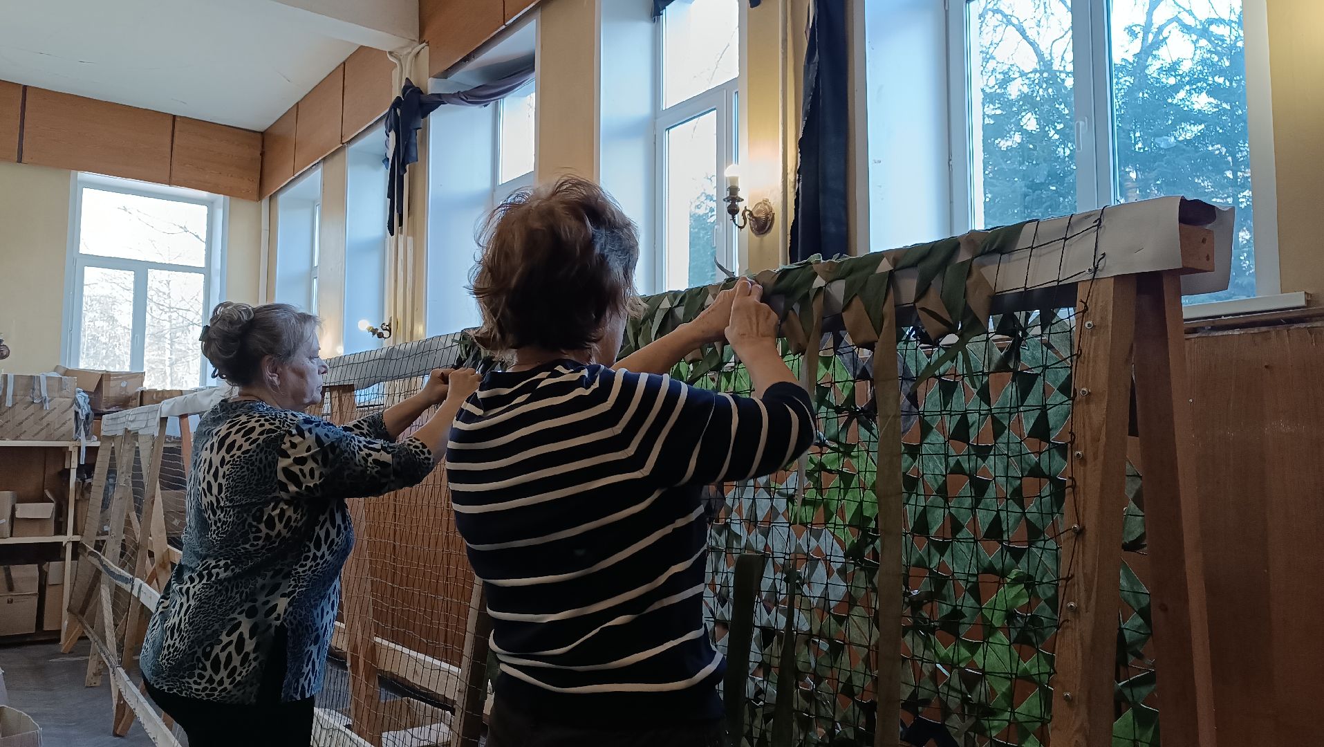 маскировочная сеть, волонтеры, спецоперация, монино,