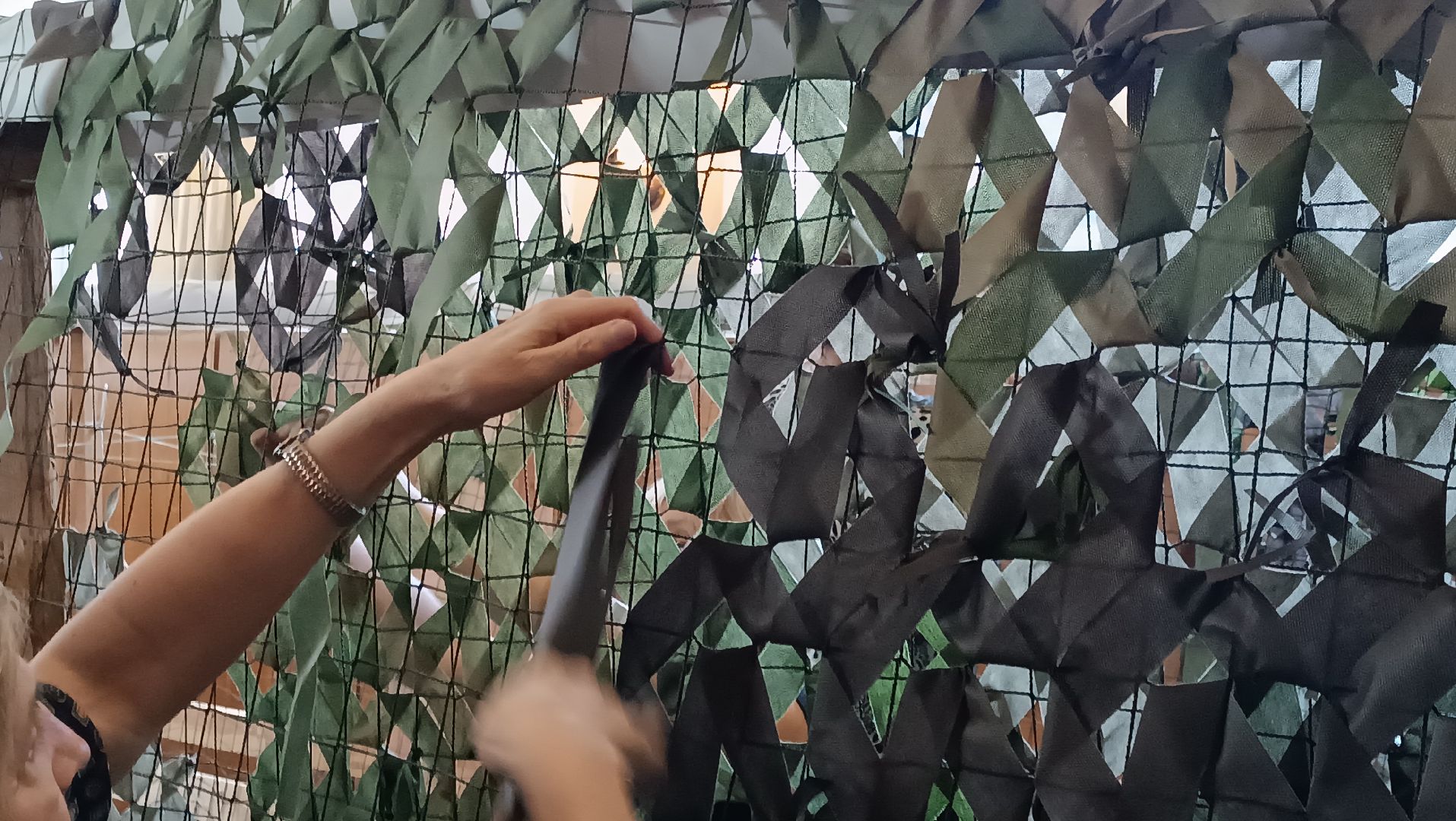 маскировочная сеть, волонтеры, спецоперация, монино,