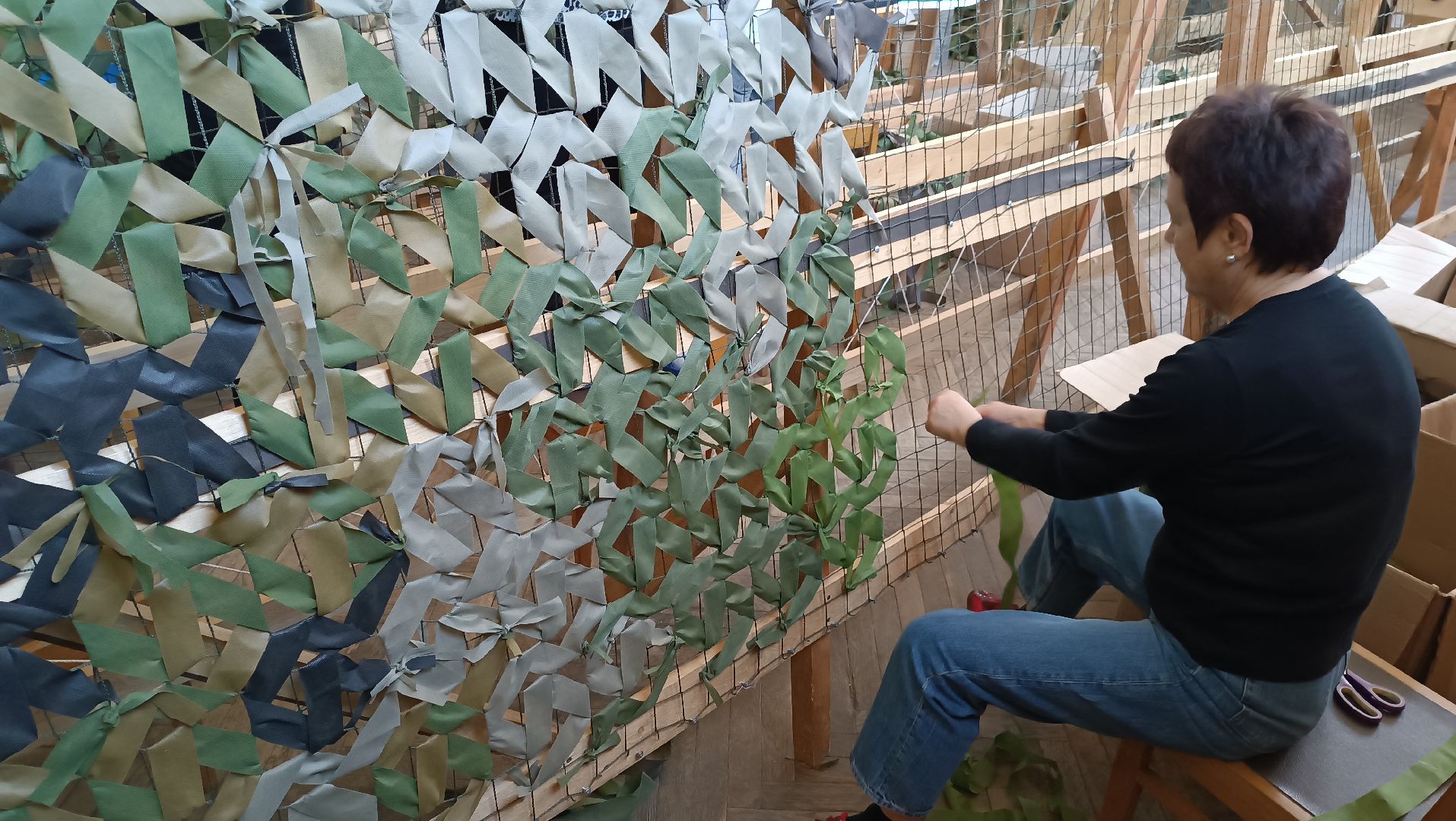 маскировочная сеть, волонтеры, спецоперация, монино,