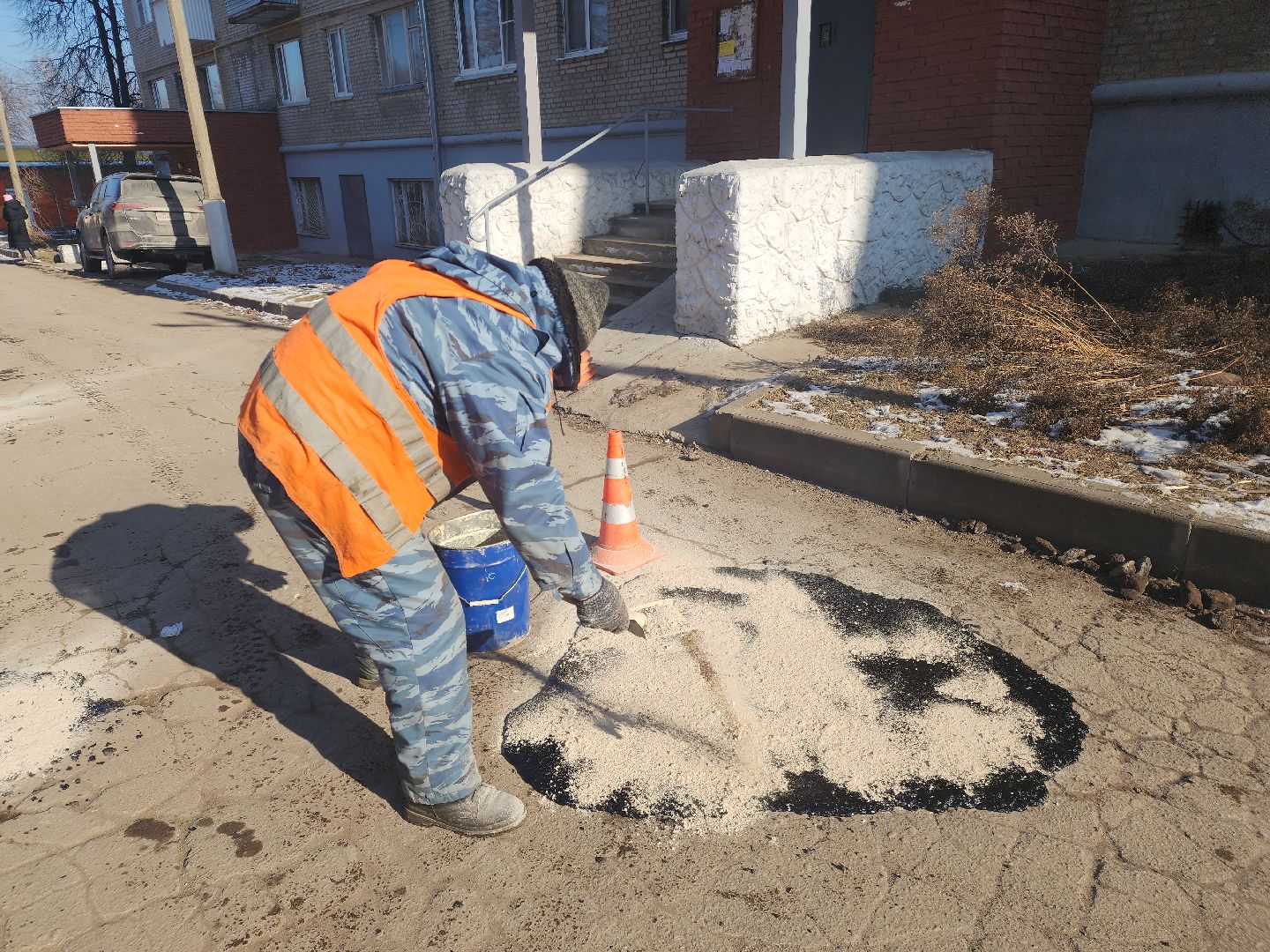 пущино, серпухов, ямочный ремонт,