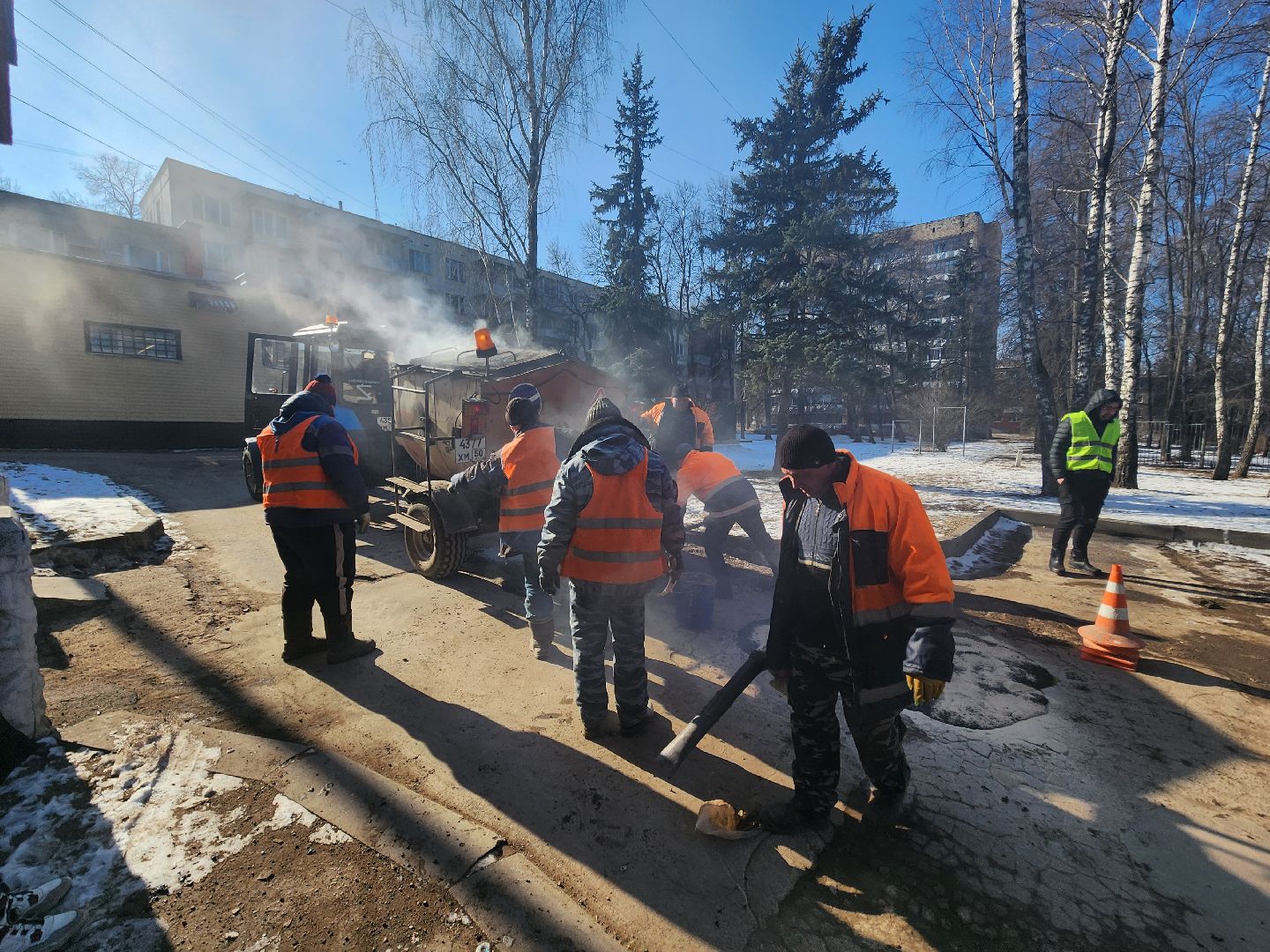 пущино, серпухов, ямочный ремонт,