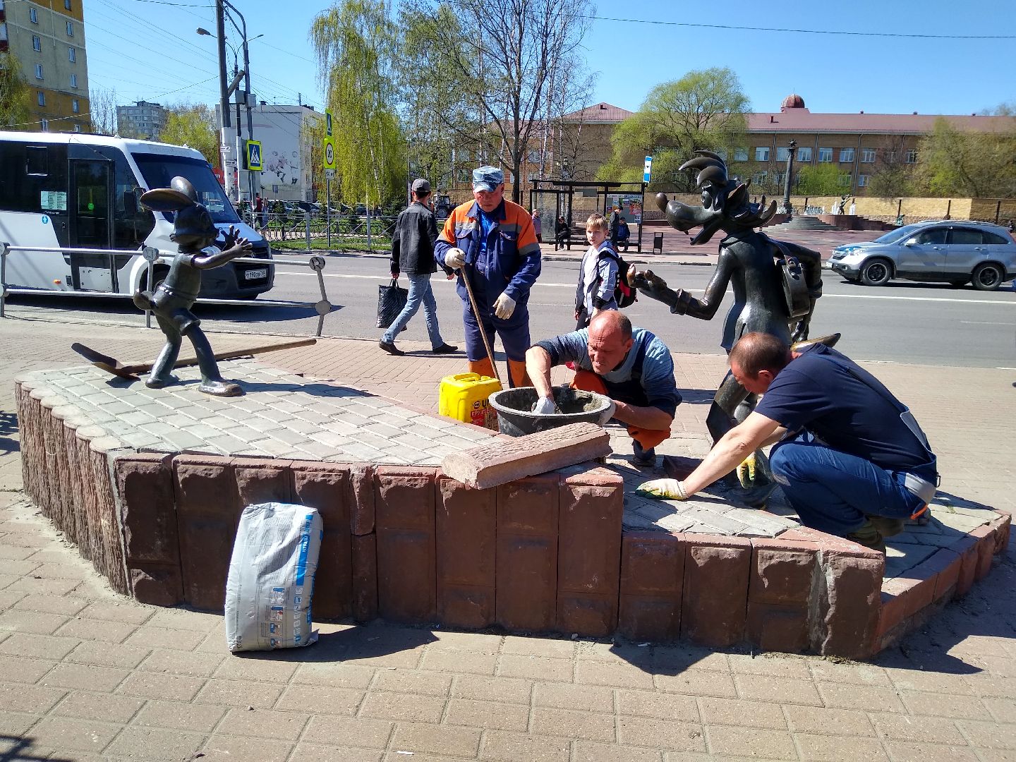 Раменское, благоустройство, скульптуры