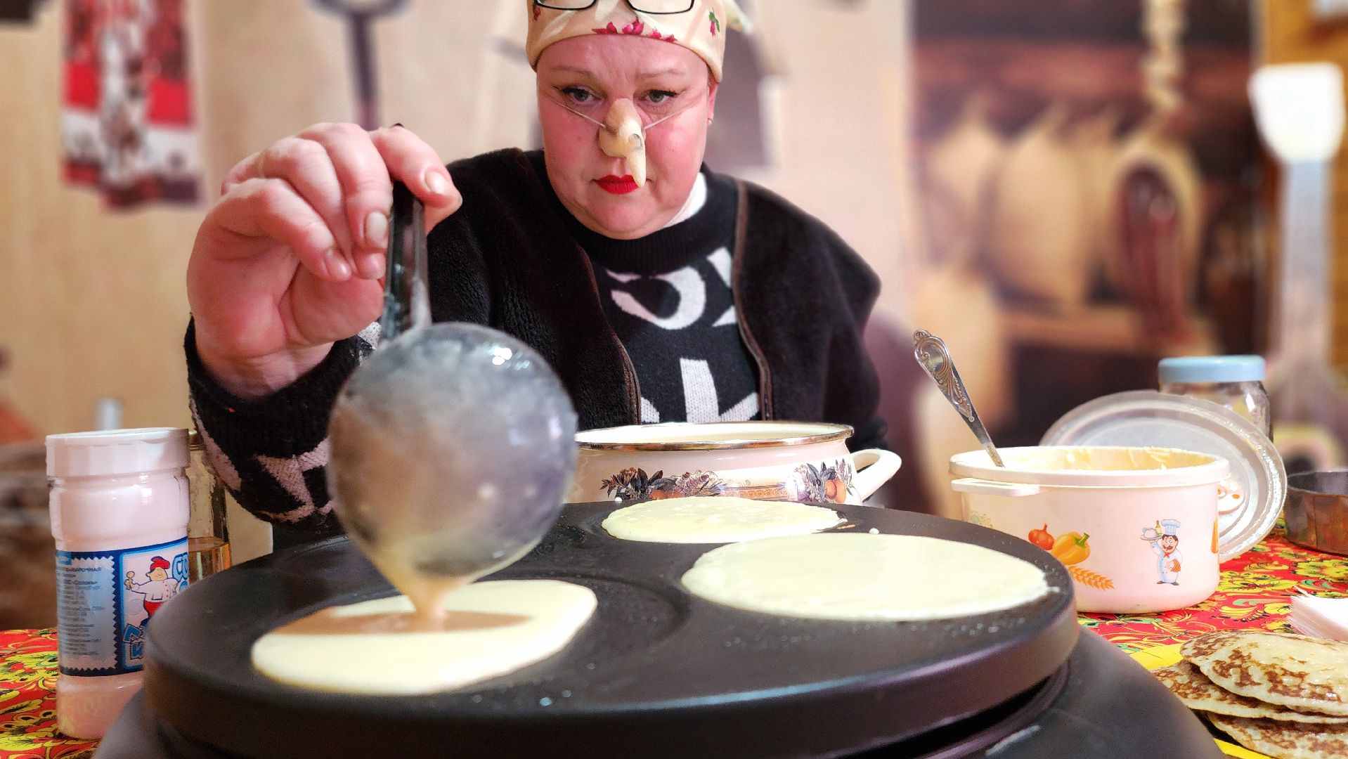 Масленица, широкая масленица, Руза, Парк городок, Блины,