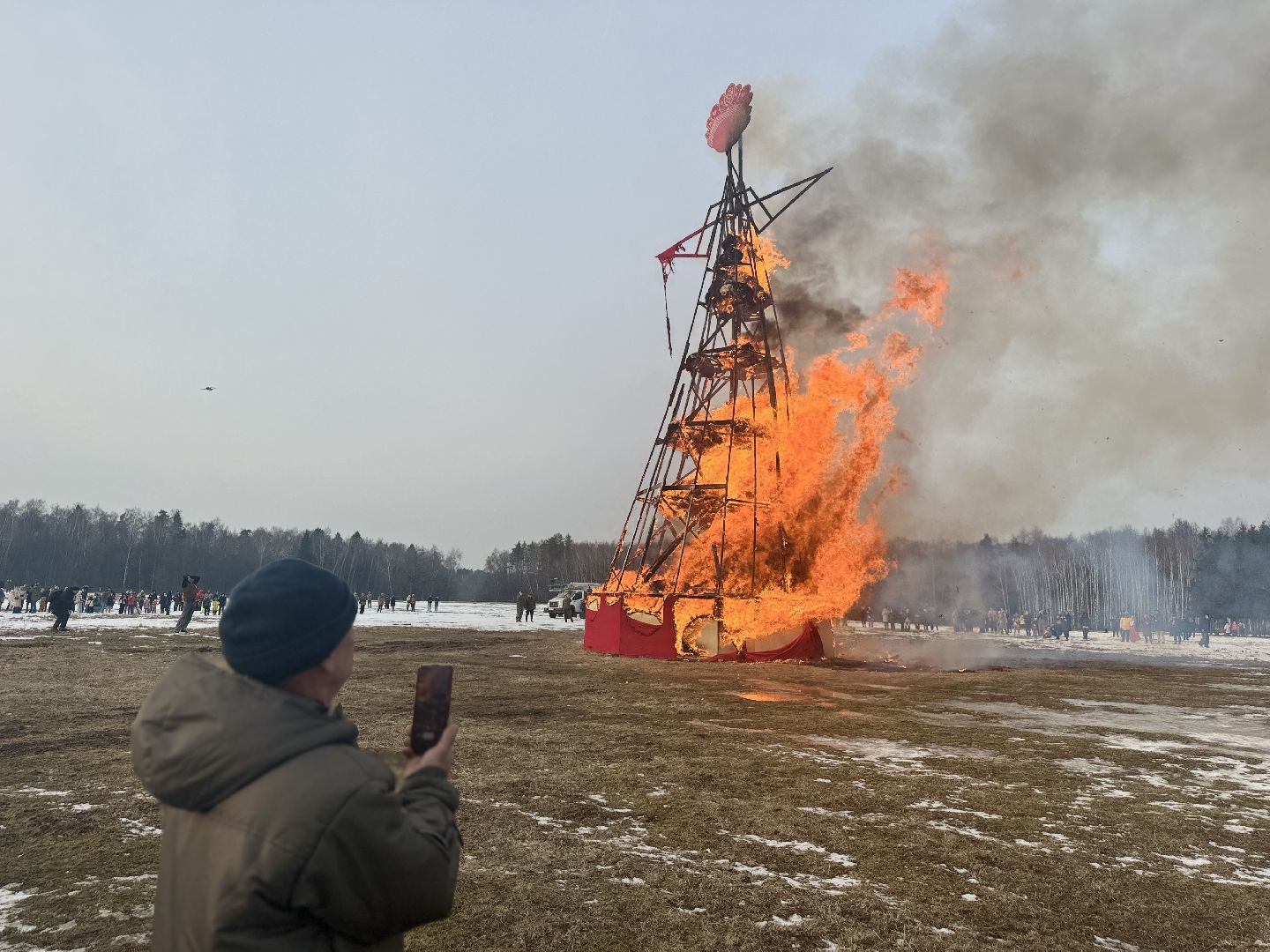 самое высокое чучело россии, Арт-Масленица, музей заповедник горки ленинские,