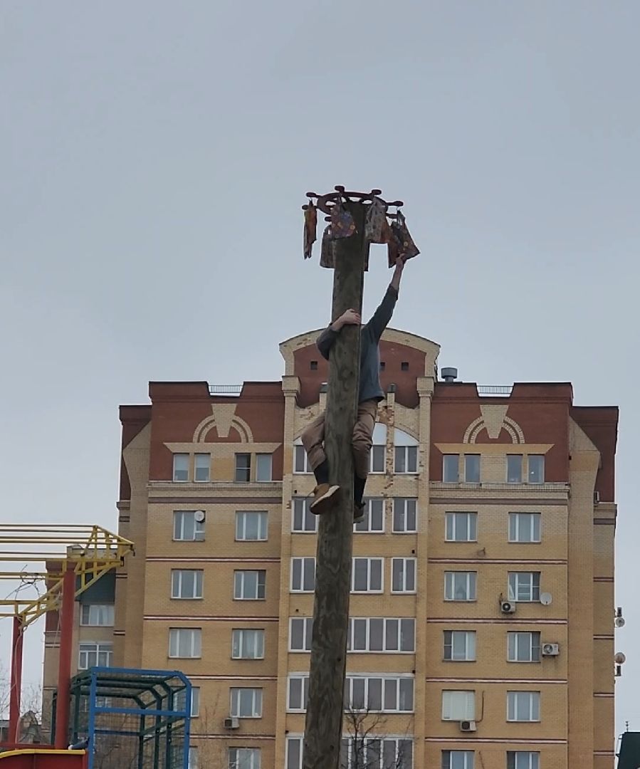 долгопрудный, масленица, центральный парк, масленичный столб, роман истомин,чучело,