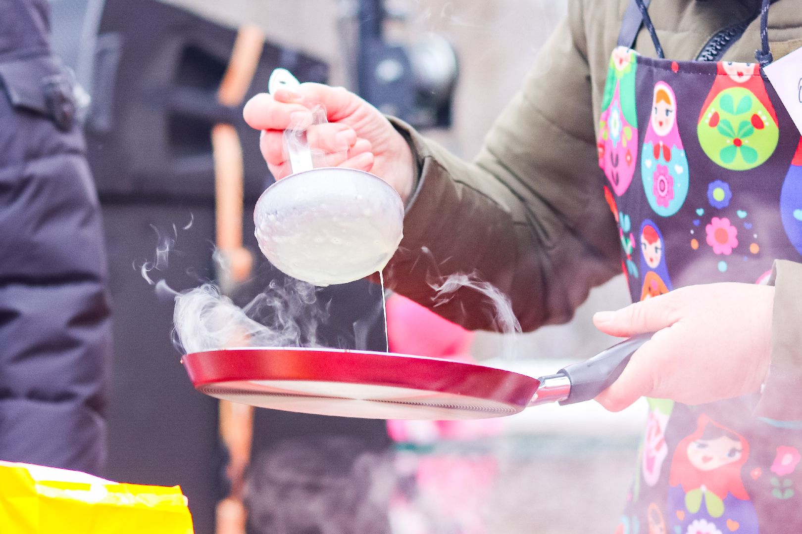 Клин, общество, культура, Масленица, блины, конкурсы, Подмосковье, вертикалки,